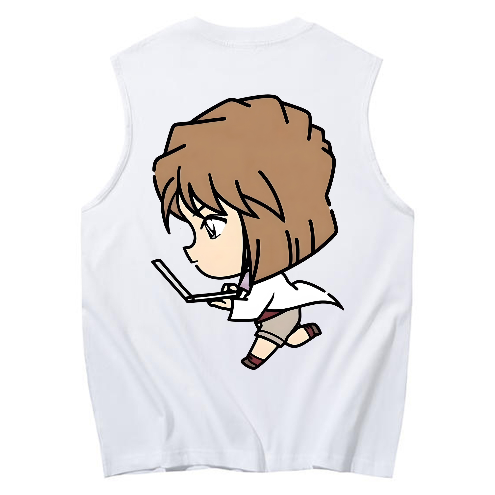 （画像用） 名探偵コナン 灰原 哀 はいばら あい Detective Conan Anita Hailey、Vi Graythorn Haibara Ai コットン100％タンクトップ（背面プリント）
