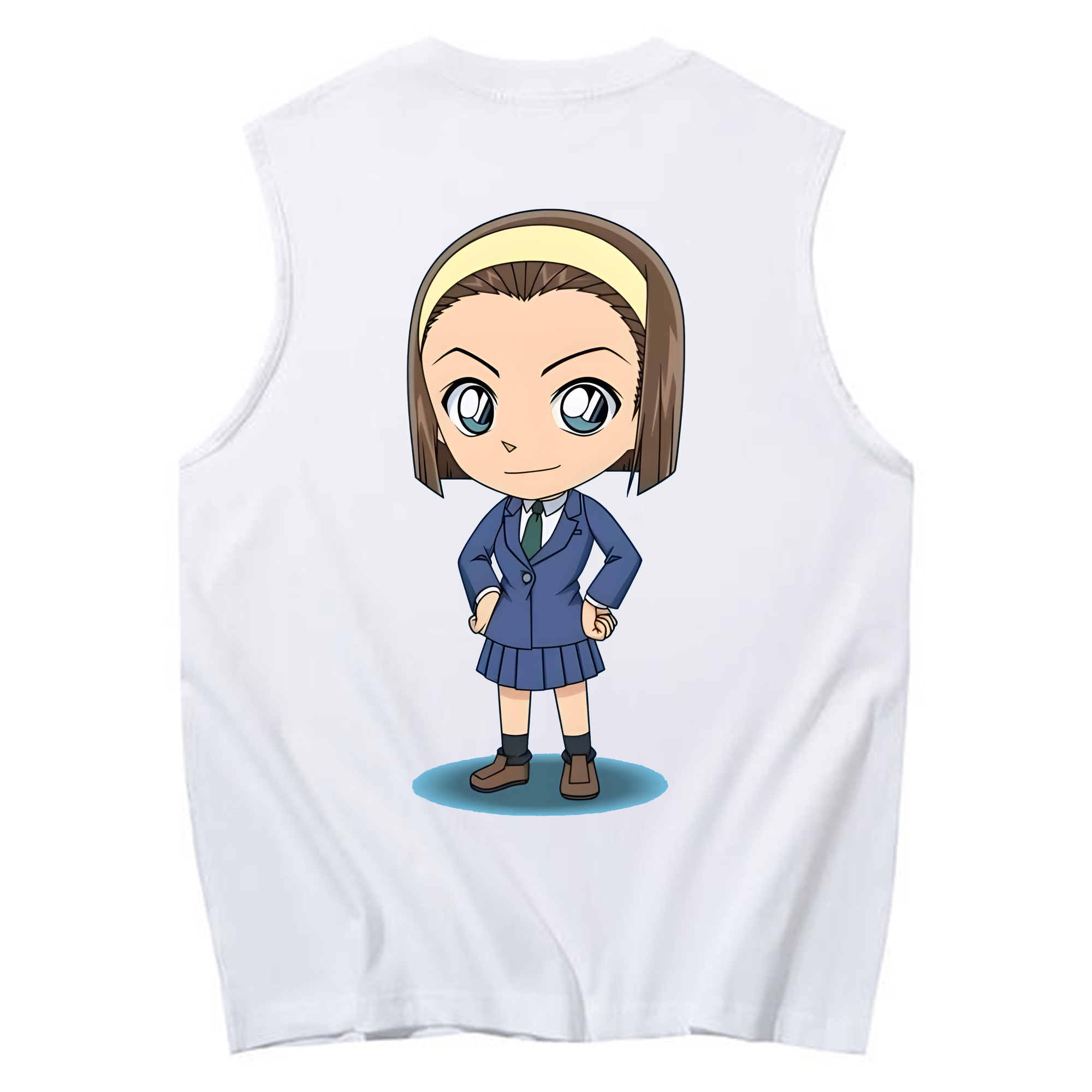 （画像用） 名探偵コナン 吉田 歩美 よしだ あゆみ Detective Conan my Yeager コットン100％タンクトップ（背面プリント）