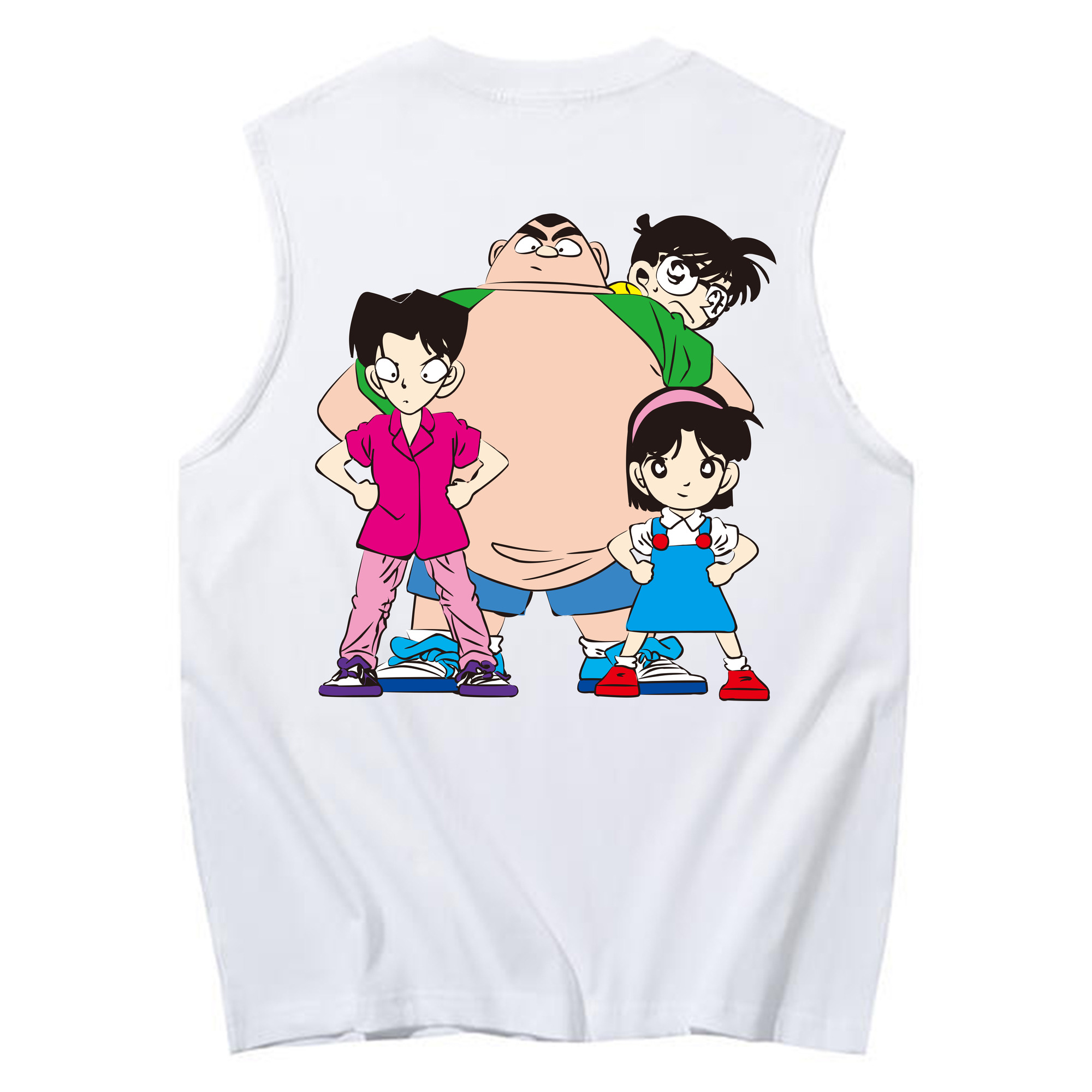 （画像用） 名探偵コナン Detective Conan コットン100％タンクトップ（背面プリント）