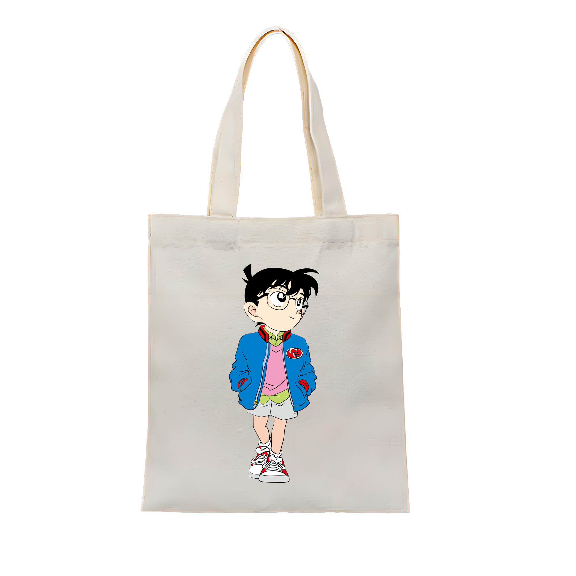 （画像用） 名探偵コナン 江戸川 コナン Detective Conan Conan Edogawa 縦型キャンバス生地手提げバッグ　トートバッグ