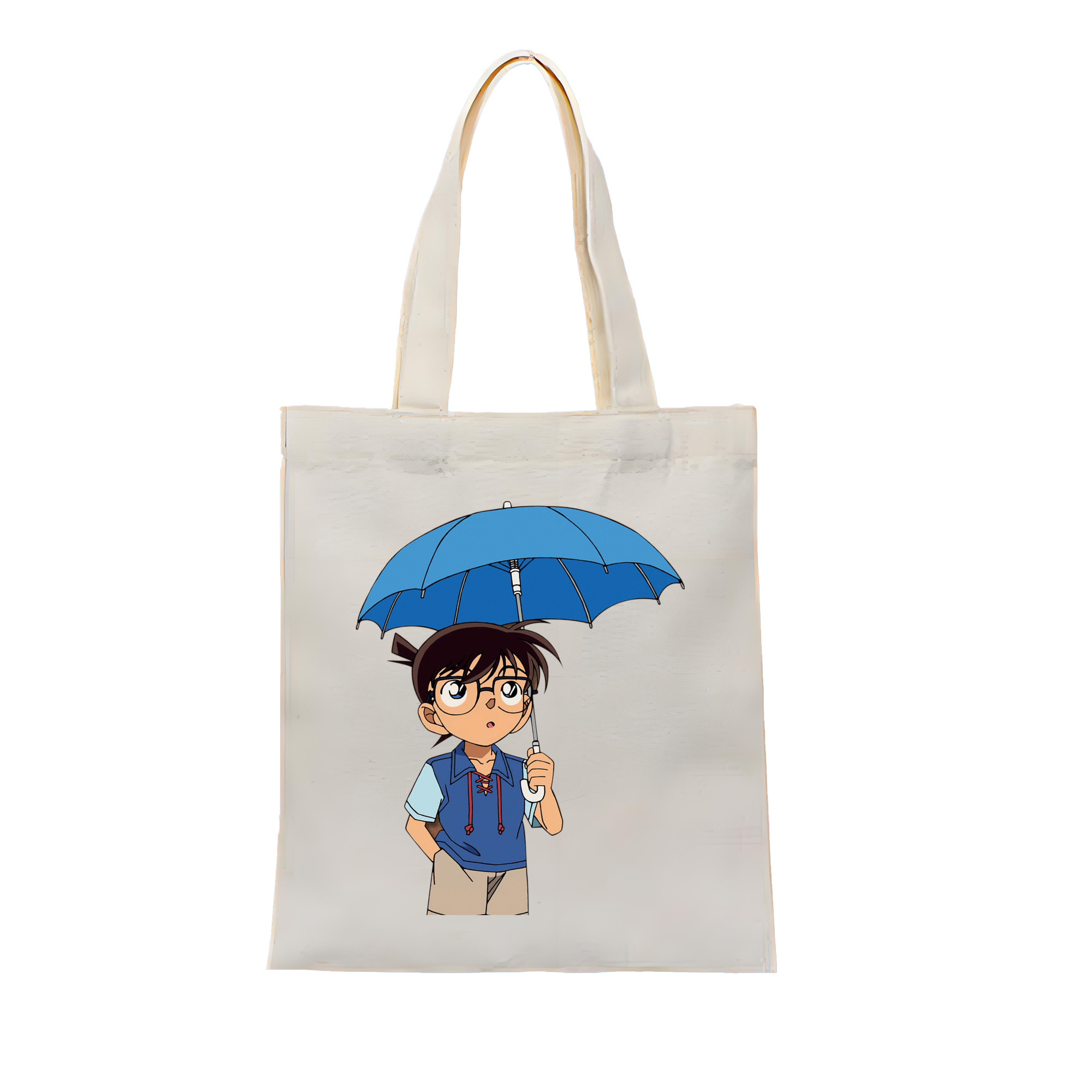 （画像用） 名探偵コナン 江戸川 コナン Detective Conan Conan Edogawa 縦型キャンバス生地手提げバッグ　トートバッグ