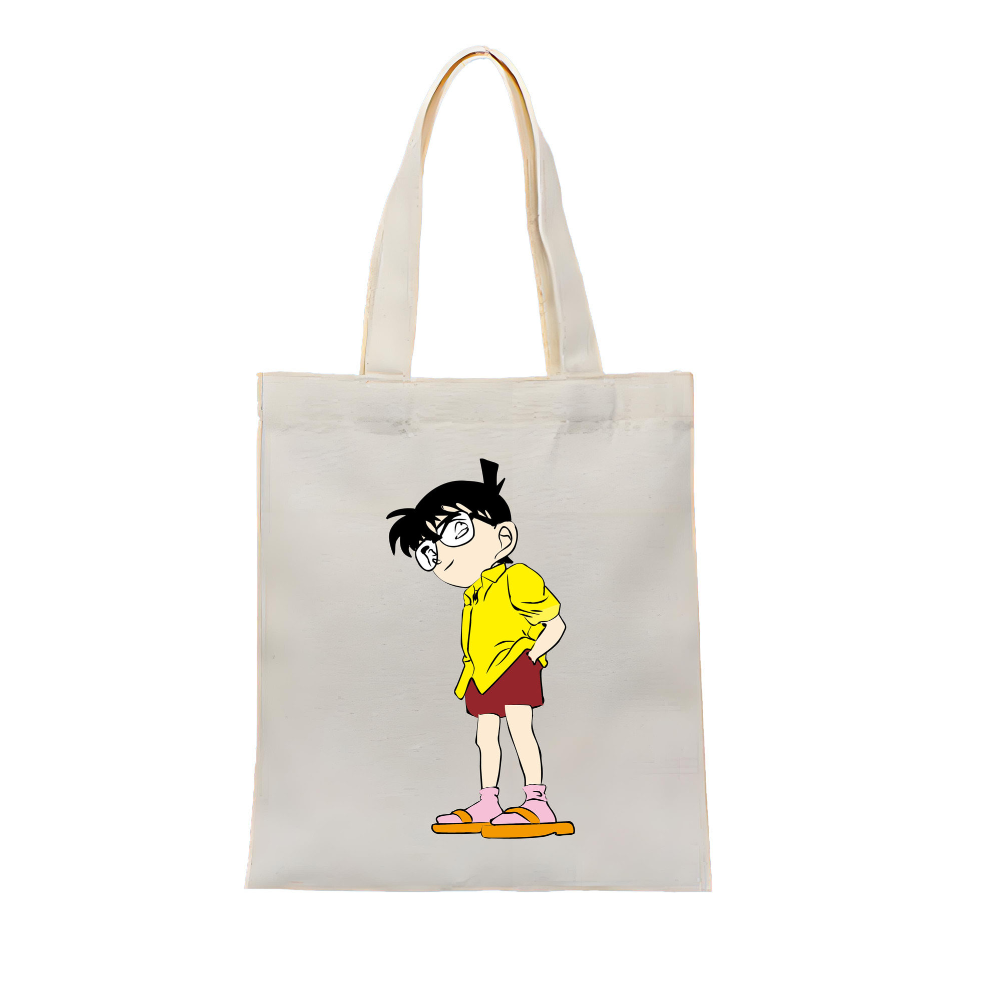 （画像用） 名探偵コナン 江戸川 コナン Detective Conan Conan Edogawa 縦型キャンバス生地手提げバッグ　トートバッグ
