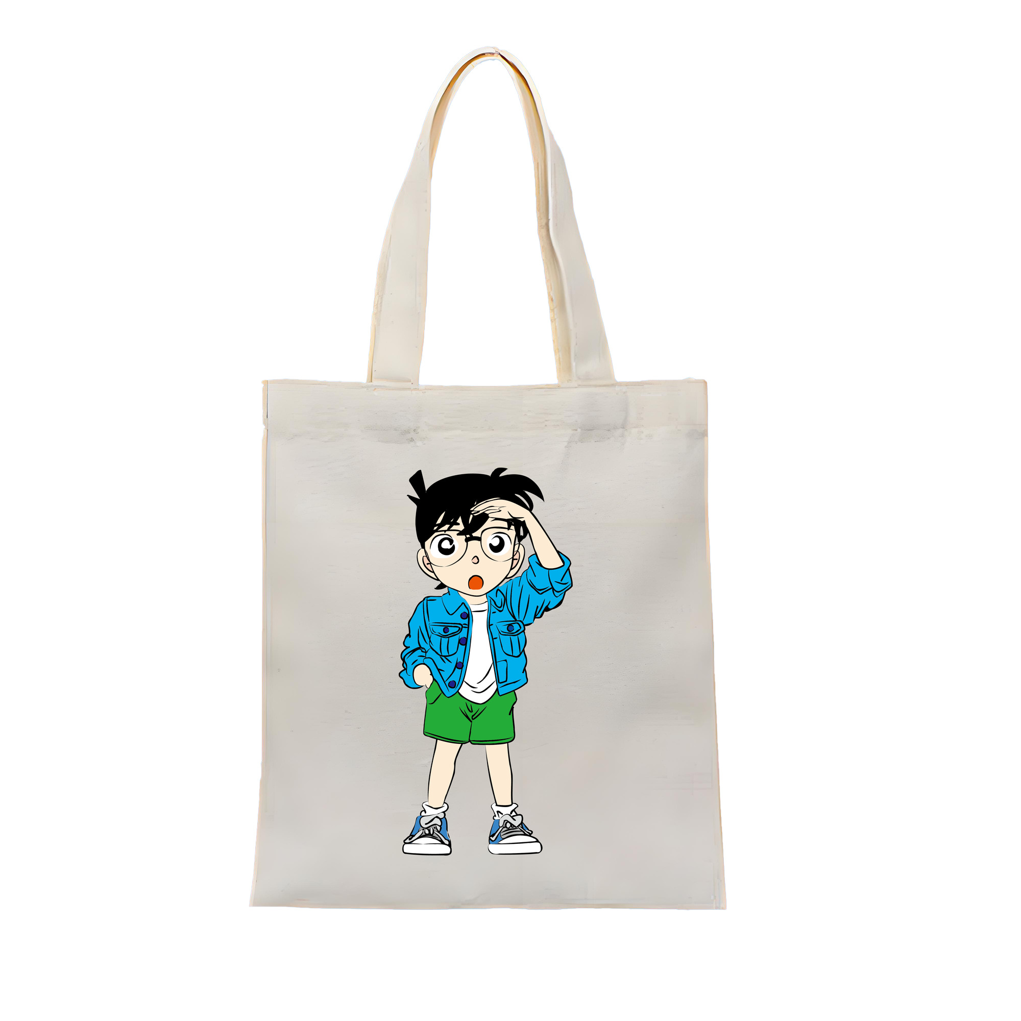 （画像用） 名探偵コナン 江戸川 コナン Detective Conan Conan Edogawa 縦型キャンバス生地手提げバッグ　トートバッグ