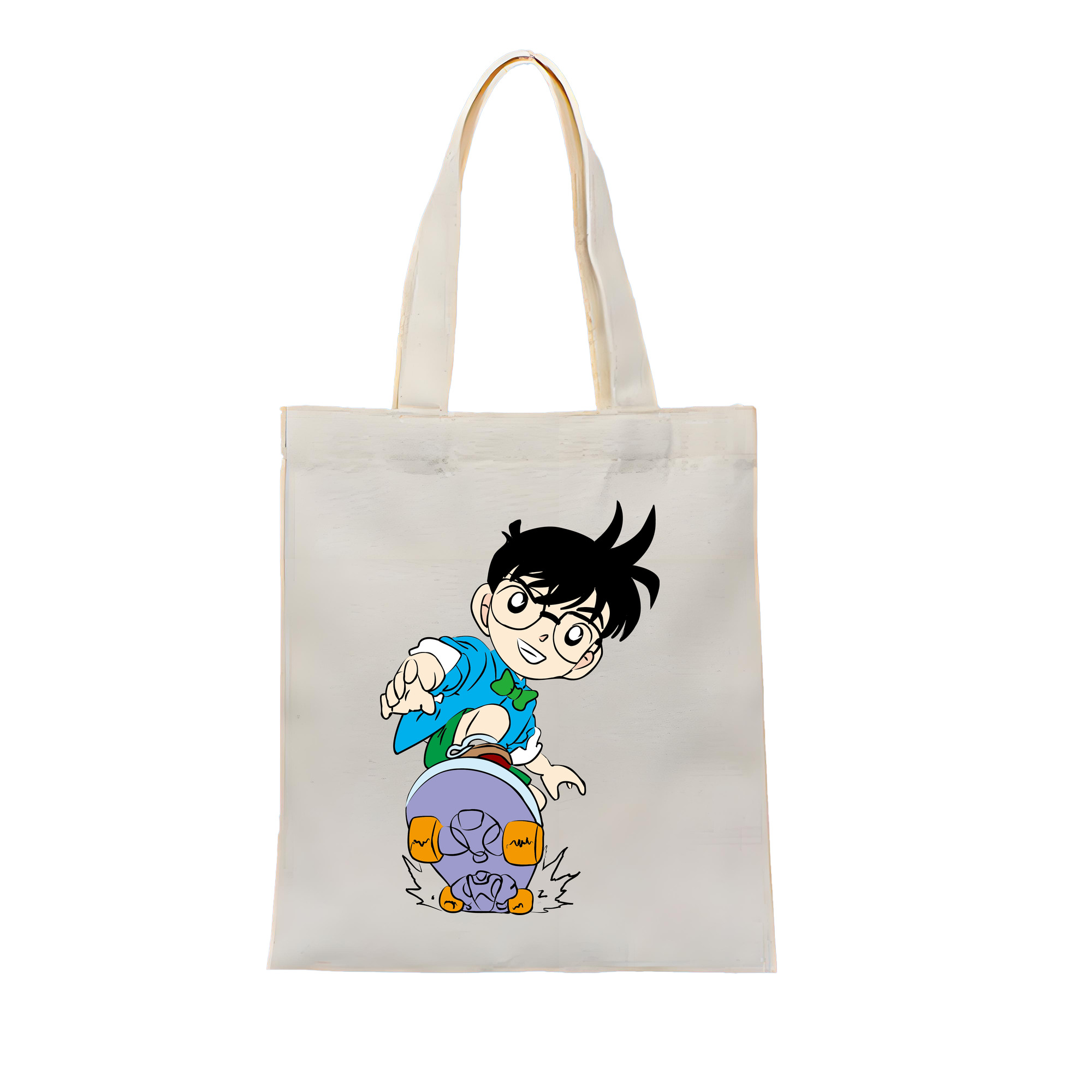 （画像用） 名探偵コナン 江戸川 コナン Detective Conan Conan Edogawa 縦型キャンバス生地手提げバッグ　トートバッグ