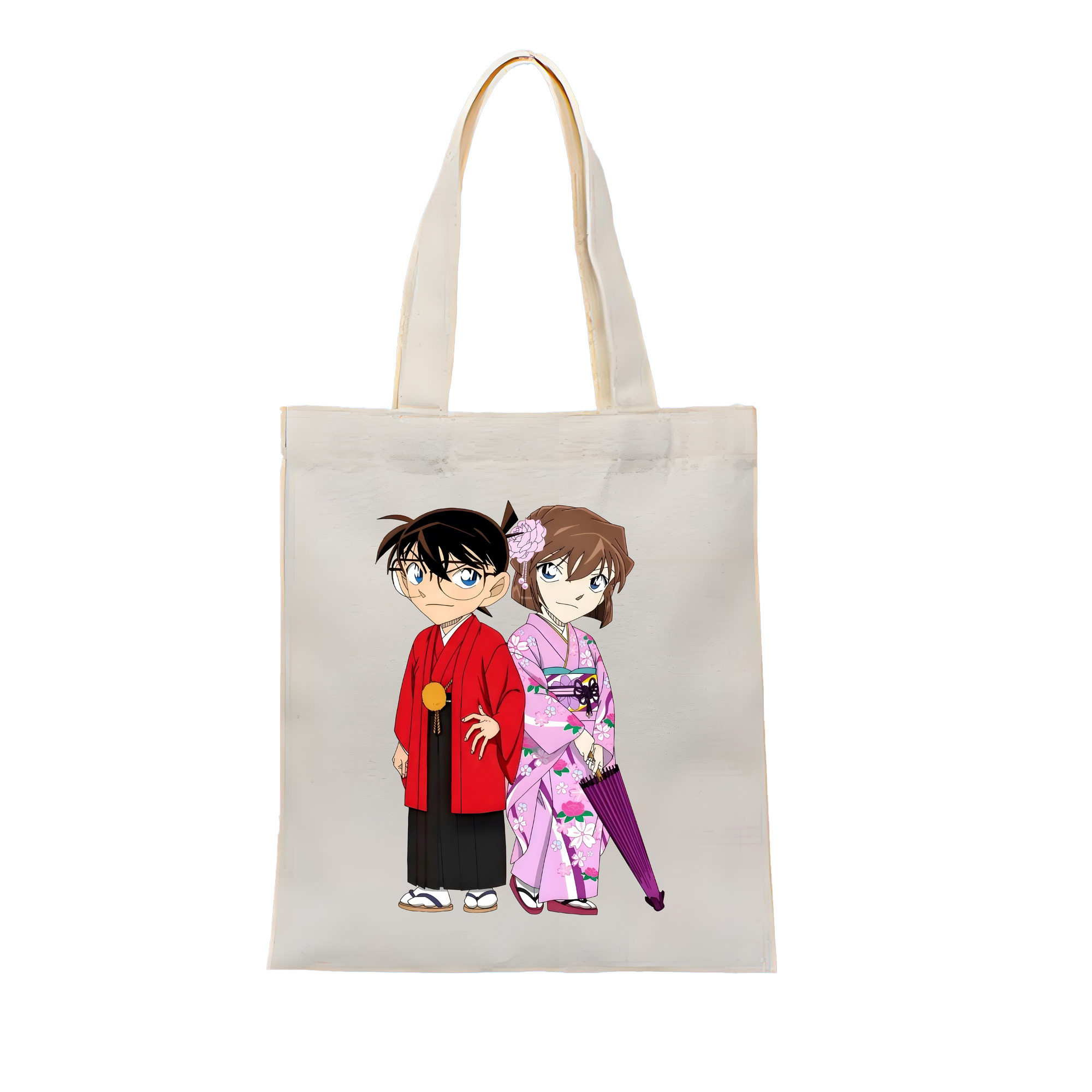 （画像用） 名探偵コナン 江戸川 コナン Detective Conan Conan Edogawa 縦型キャンバス生地手提げバッグ　トートバッグ