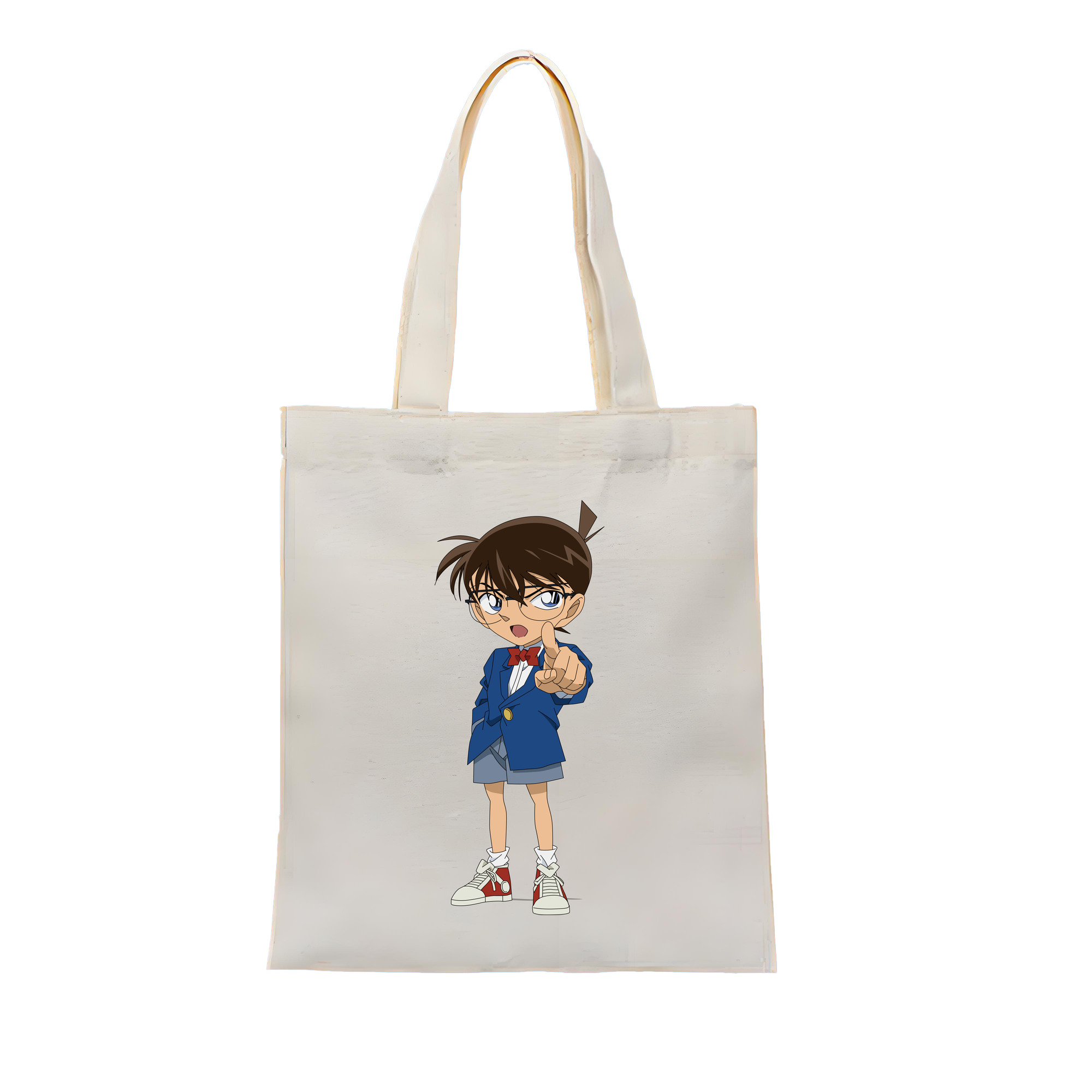 （画像用） 名探偵コナン 江戸川 コナン Detective Conan Conan Edogawa 縦型キャンバス生地手提げバッグ　トートバッグ