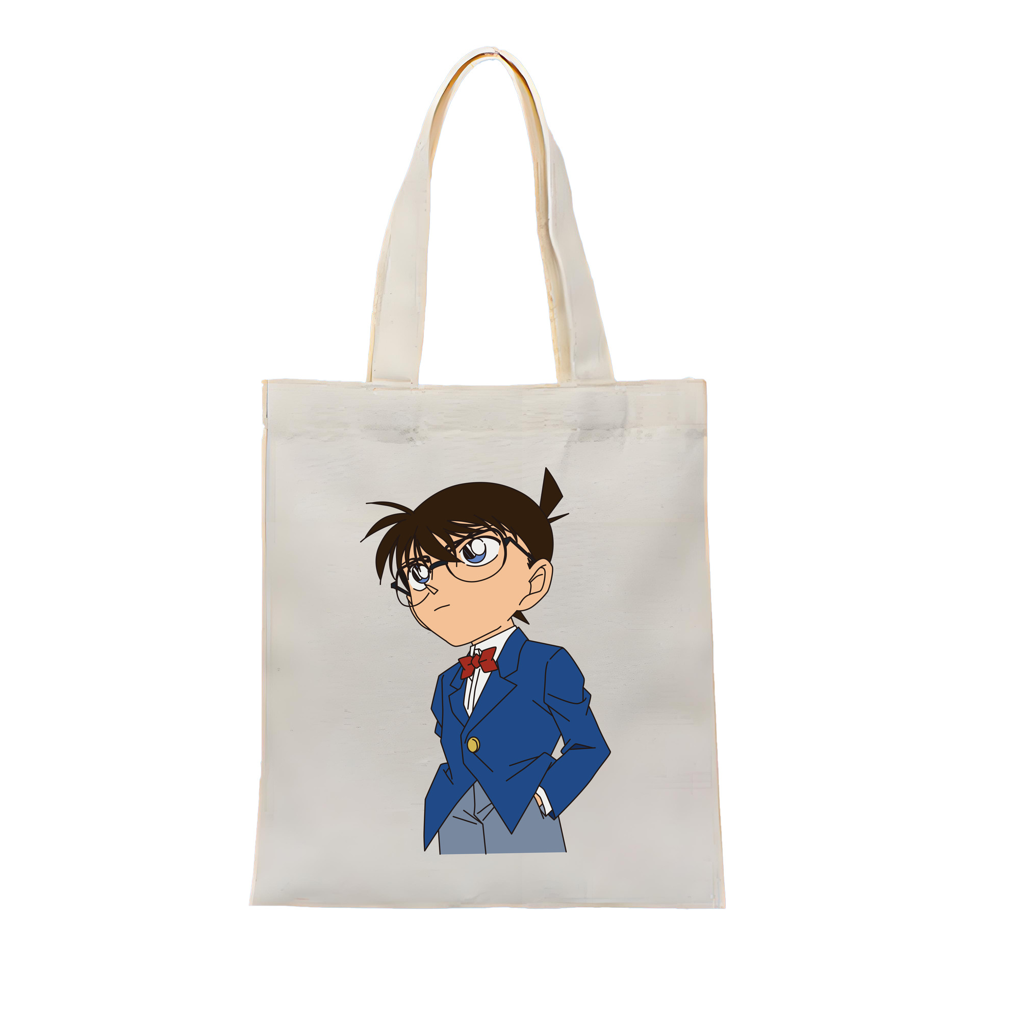 （画像用） 名探偵コナン 江戸川 コナン Detective Conan Conan Edogawa 縦型キャンバス生地手提げバッグ　トートバッグ