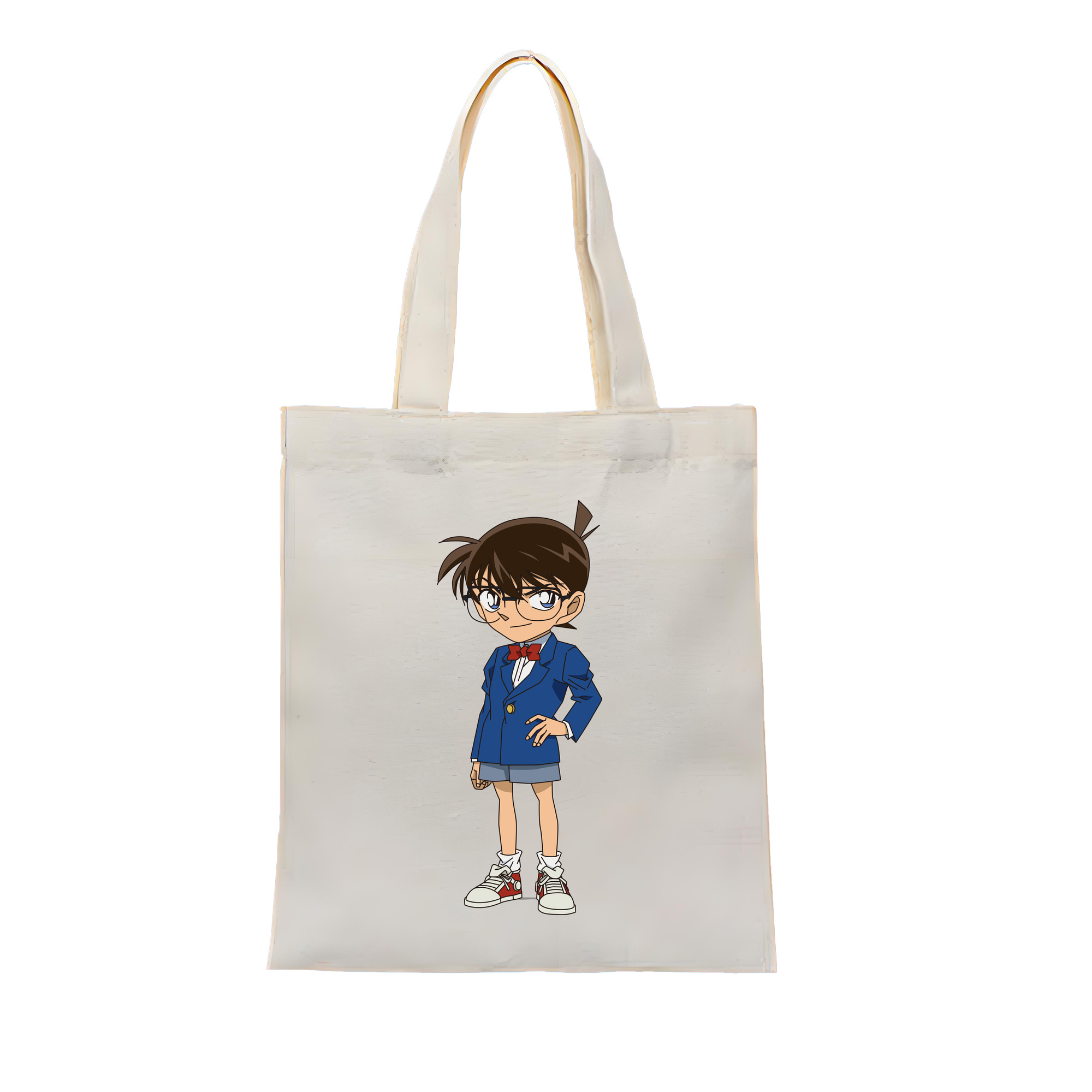 （画像用） 名探偵コナン 江戸川 コナン Detective Conan Conan Edogawa 縦型キャンバス生地手提げバッグ　トートバッグ