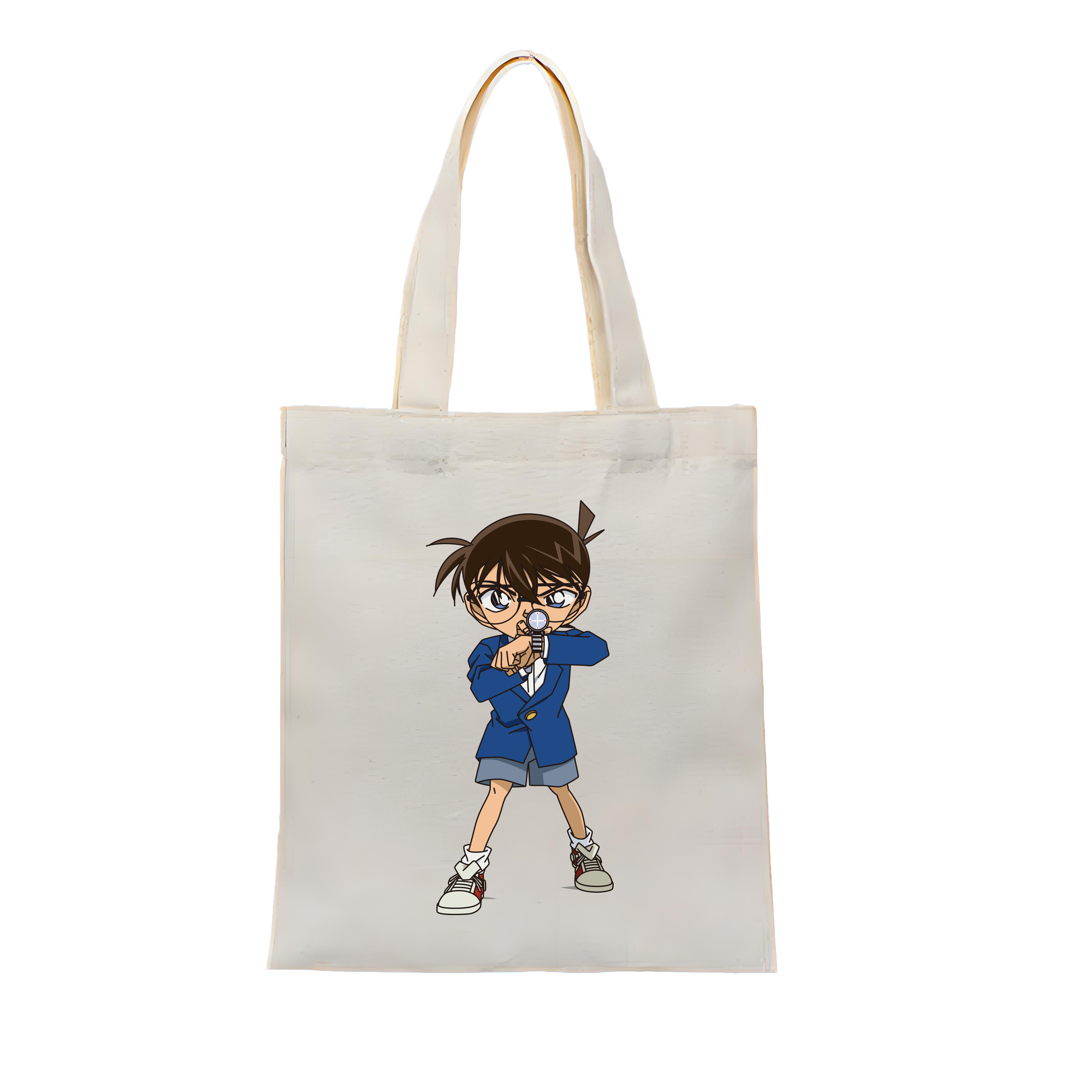 （画像用） 名探偵コナン 江戸川 コナン Detective Conan Conan Edogawa 縦型キャンバス生地手提げバッグ　トートバッグ