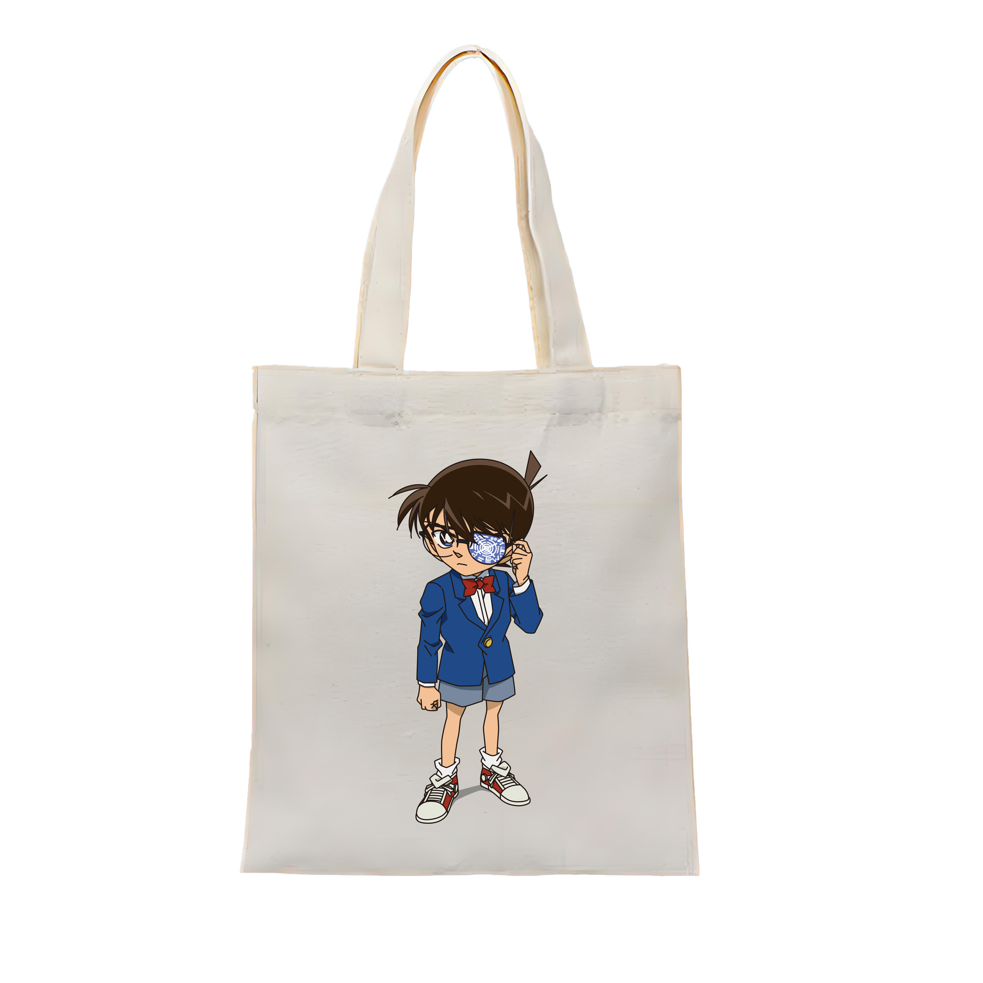 （画像用） 名探偵コナン 江戸川 コナン Detective Conan Conan Edogawa 縦型キャンバス生地手提げバッグ　トートバッグ