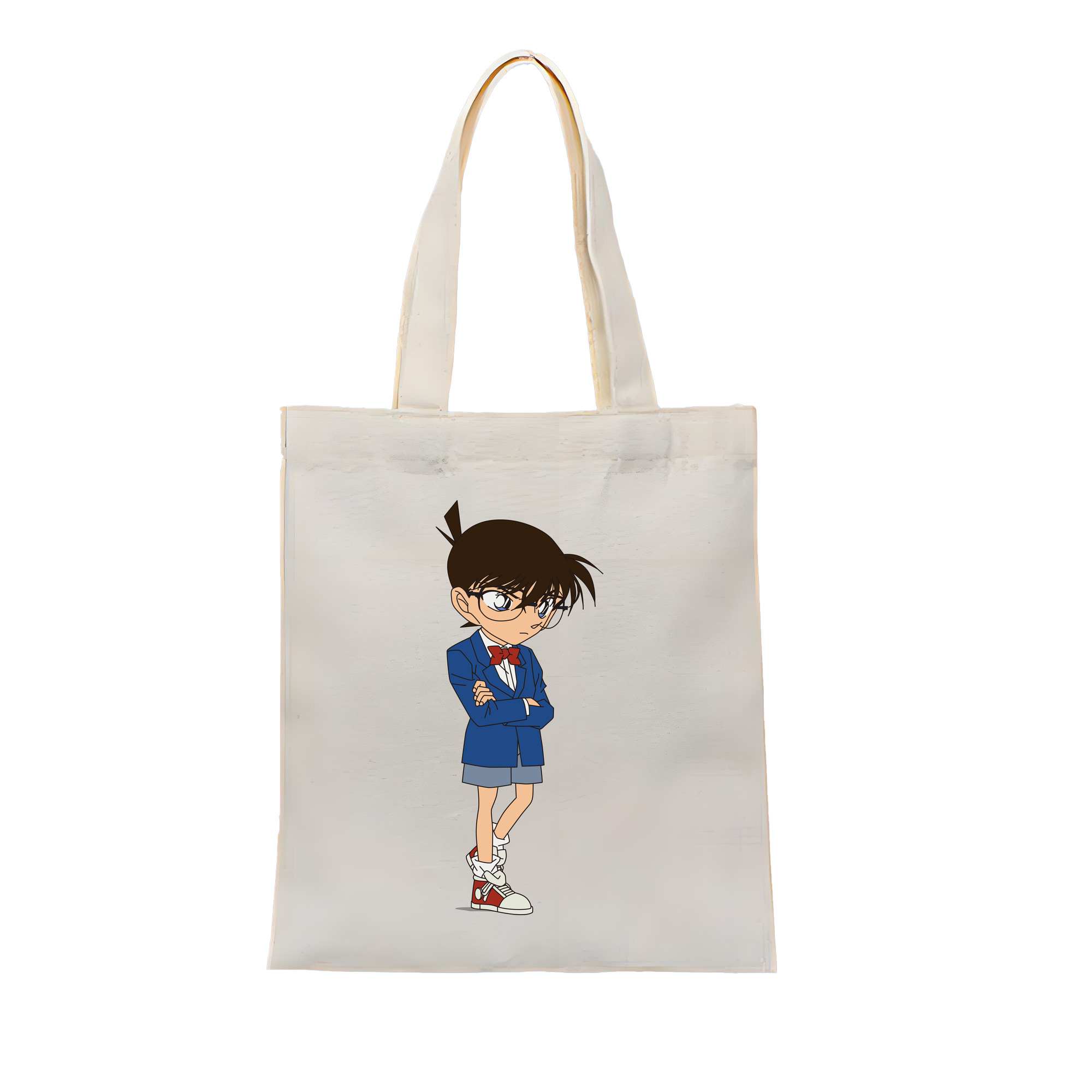 （画像用） 名探偵コナン 江戸川 コナン Detective Conan Conan Edogawa 縦型キャンバス生地手提げバッグ　トートバッグ