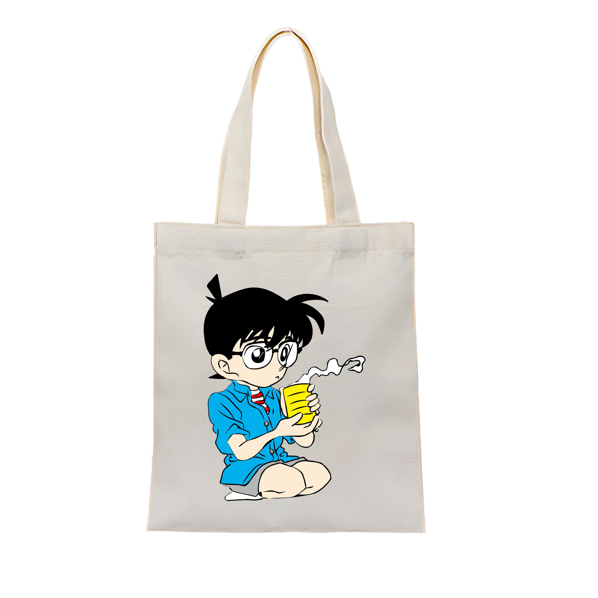 （画像用） 名探偵コナン 江戸川 コナン Detective Conan Conan Edogawa 縦型キャンバス生地手提げバッグ　トートバッグ