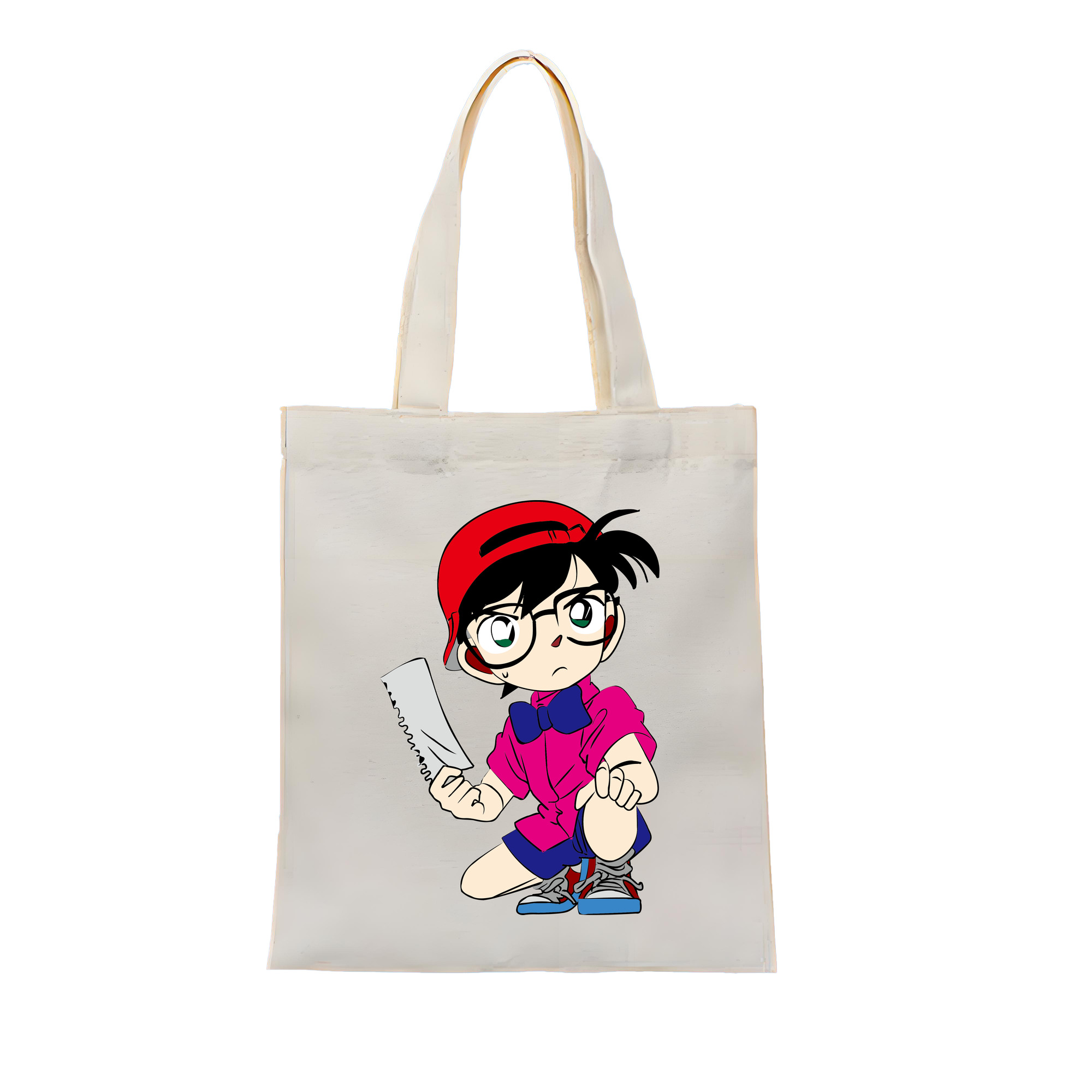 （画像用） 名探偵コナン 江戸川 コナン Detective Conan Conan Edogawa 縦型キャンバス生地手提げバッグ　トートバッグ