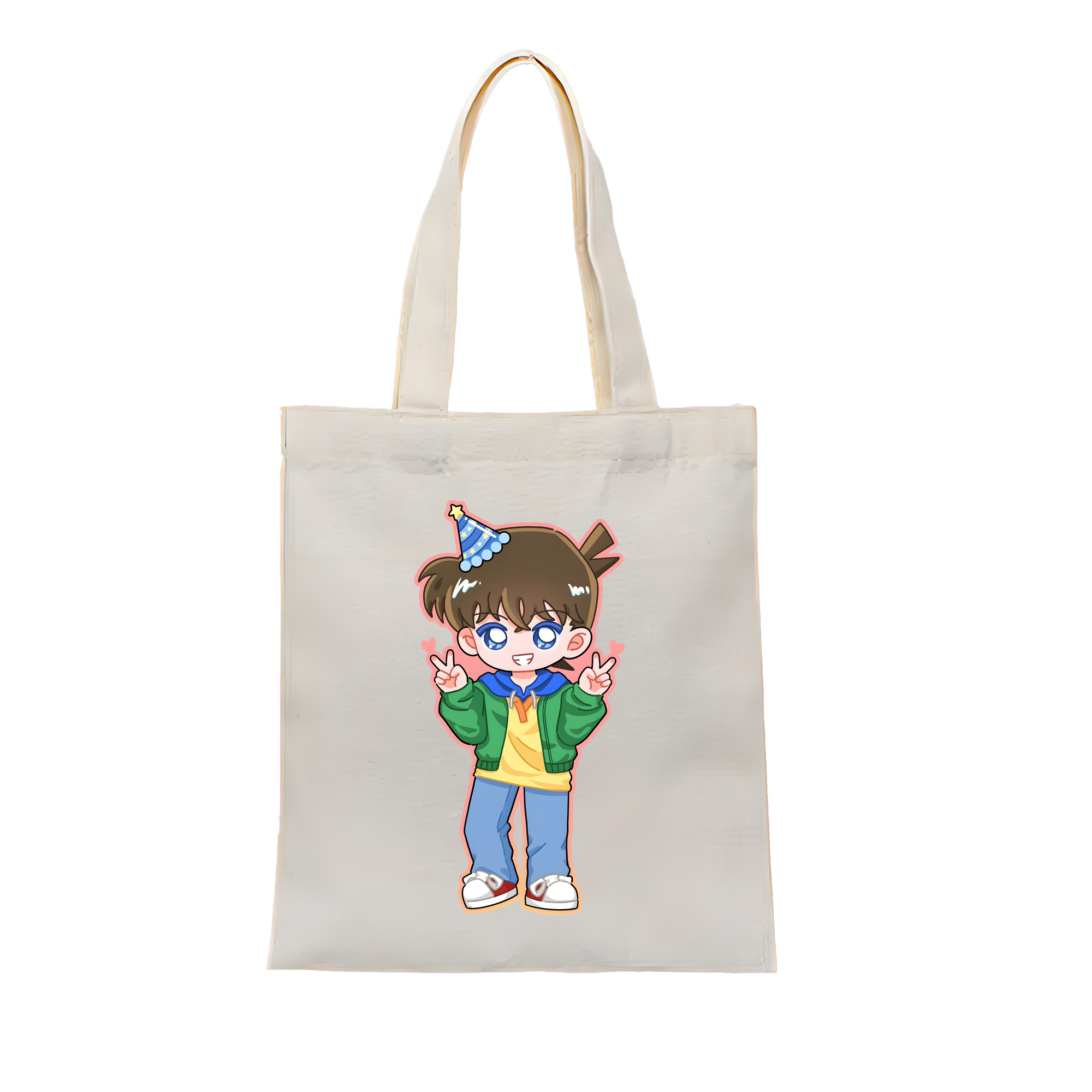 （画像用） 名探偵コナン 江戸川 コナン Detective Conan Conan Edogawa 縦型キャンバス生地手提げバッグ　トートバッグ