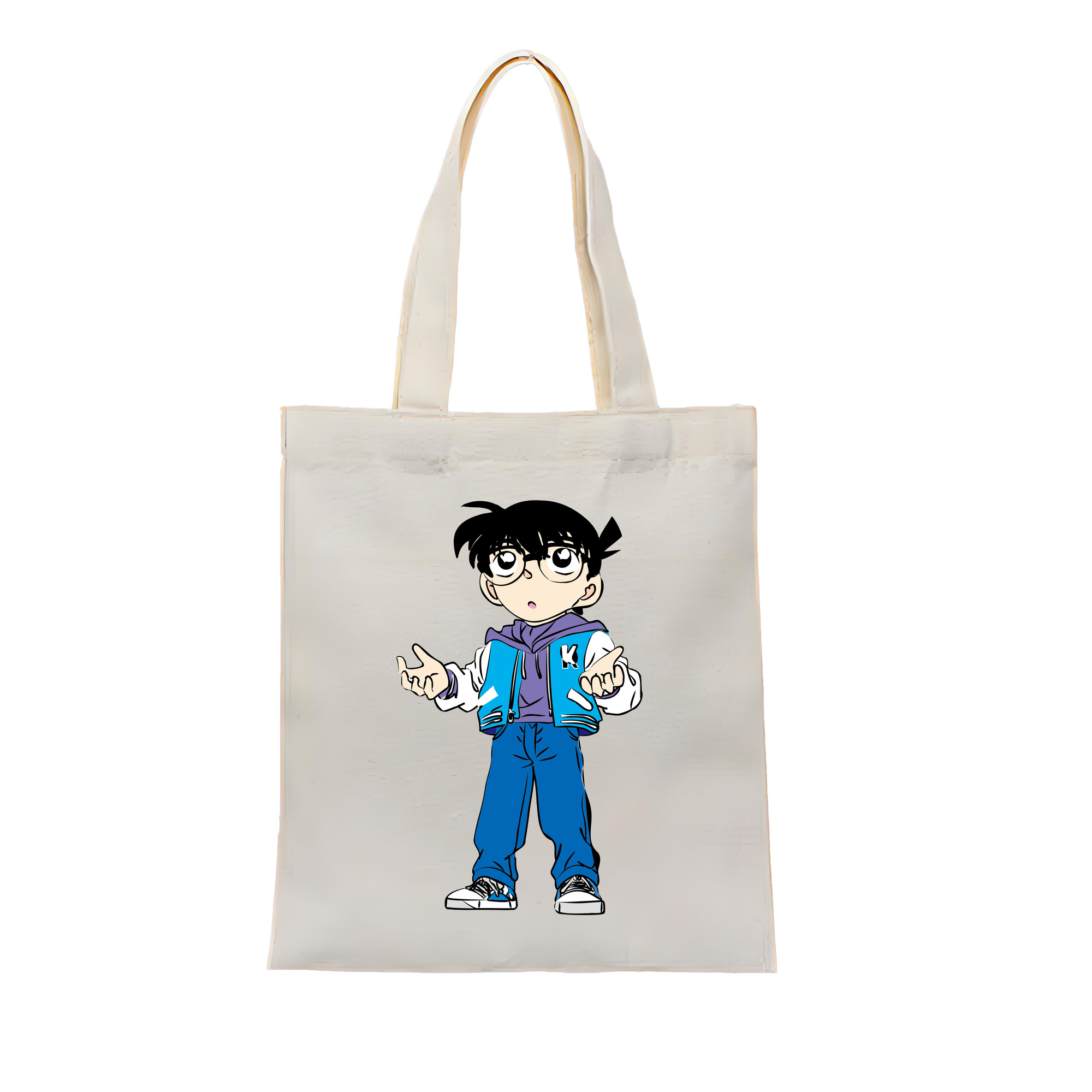 （画像用） 名探偵コナン 江戸川 コナン Detective Conan Conan Edogawa 縦型キャンバス生地手提げバッグ　トートバッグ