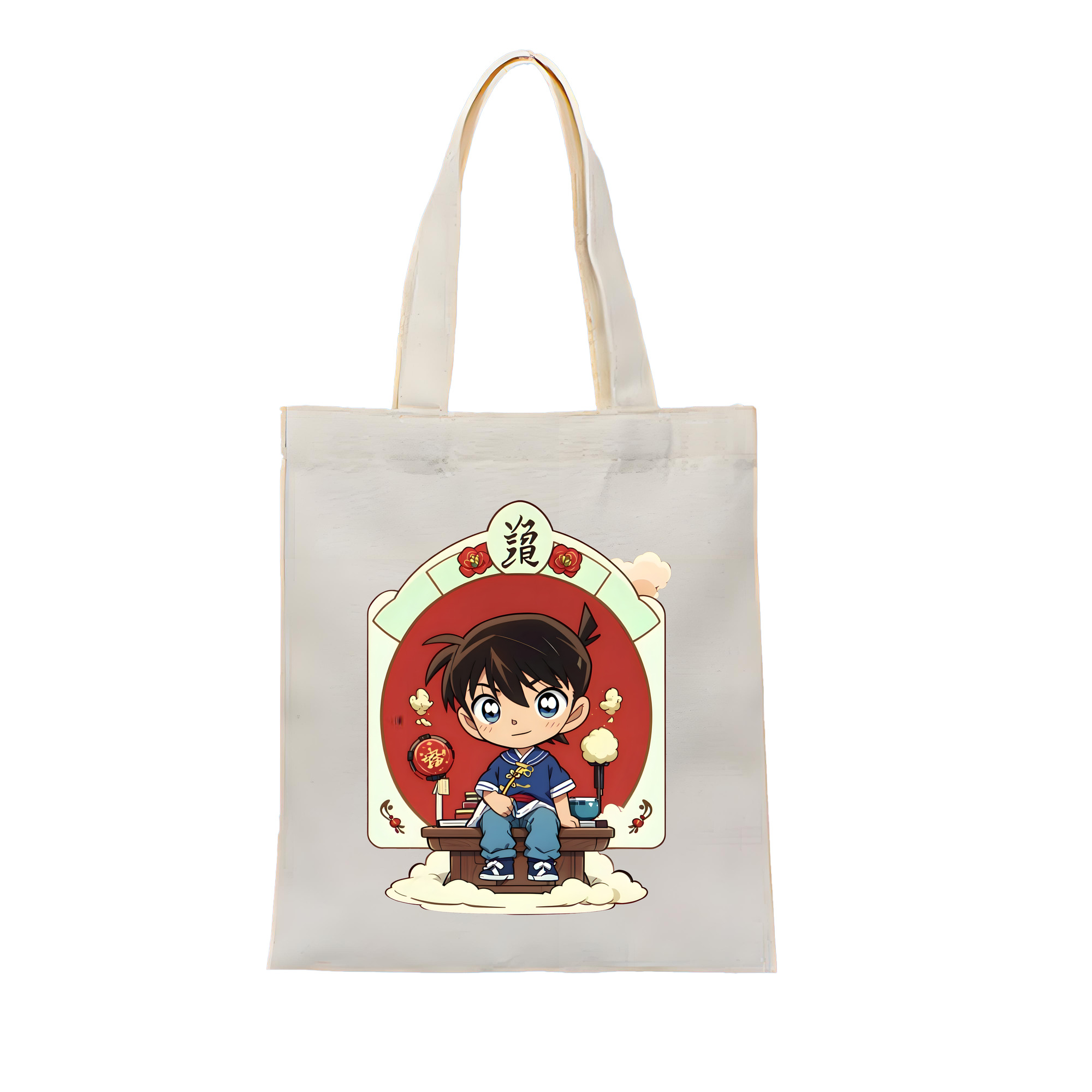 （画像用） 名探偵コナン 江戸川 コナン Detective Conan Conan Edogawa 縦型キャンバス生地手提げバッグ　トートバッグ