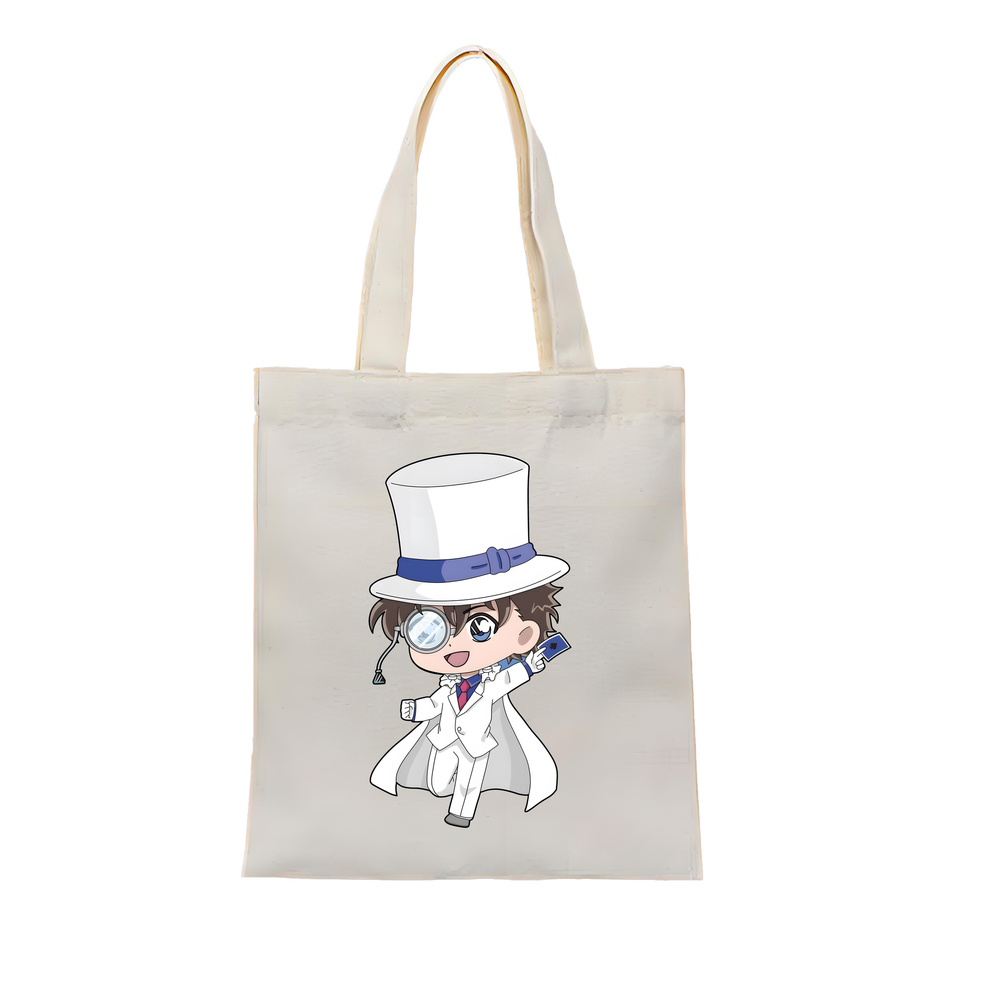 （画像用） 名探偵コナン くろば かいと Detective Conan Kuroba Kaito 縦型キャンバス生地手提げバッグ　トートバッグ