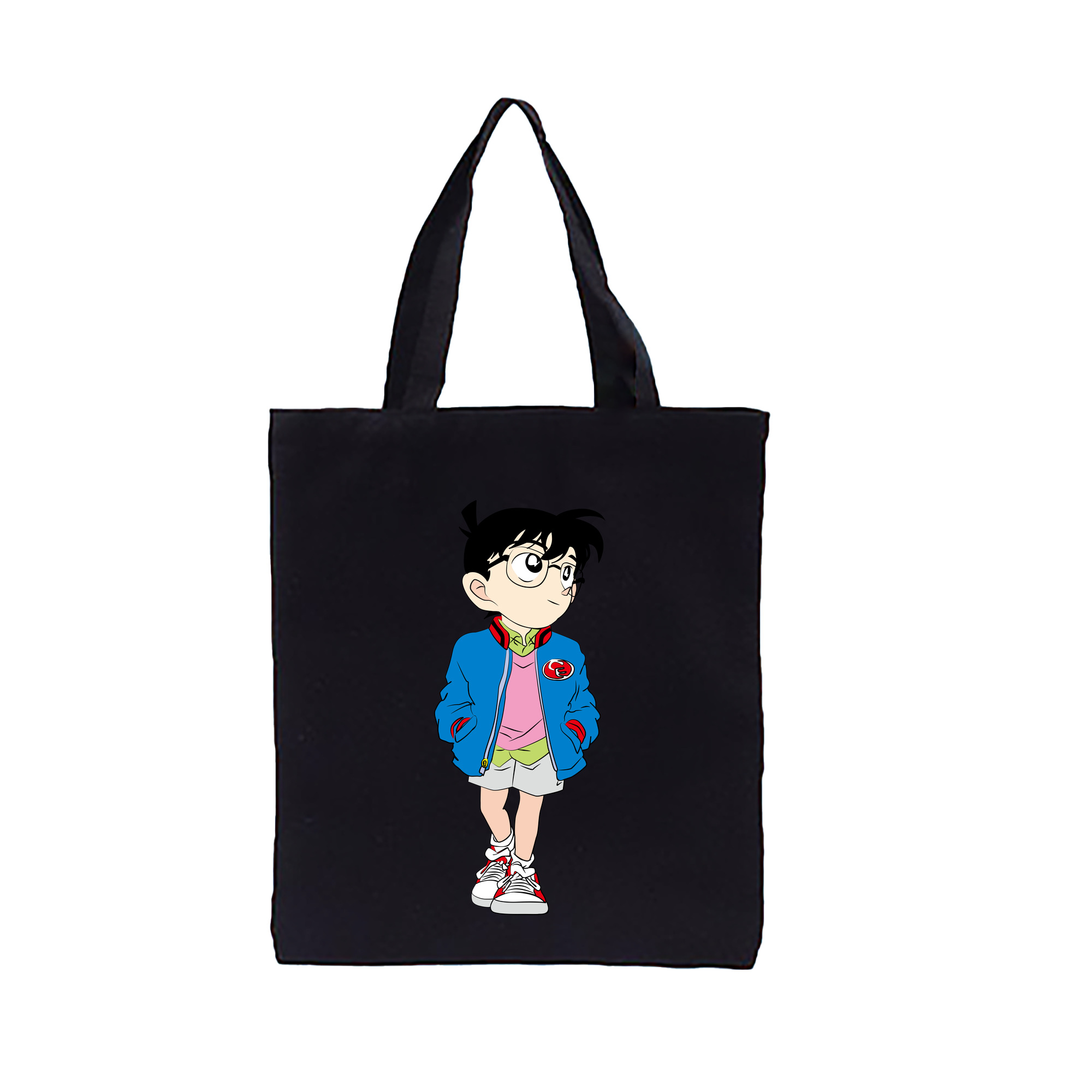 （画像用） 名探偵コナン 江戸川 コナン Detective Conan Conan Edogawa 縦型キャンバス生地手提げバッグ　トートバッグ
