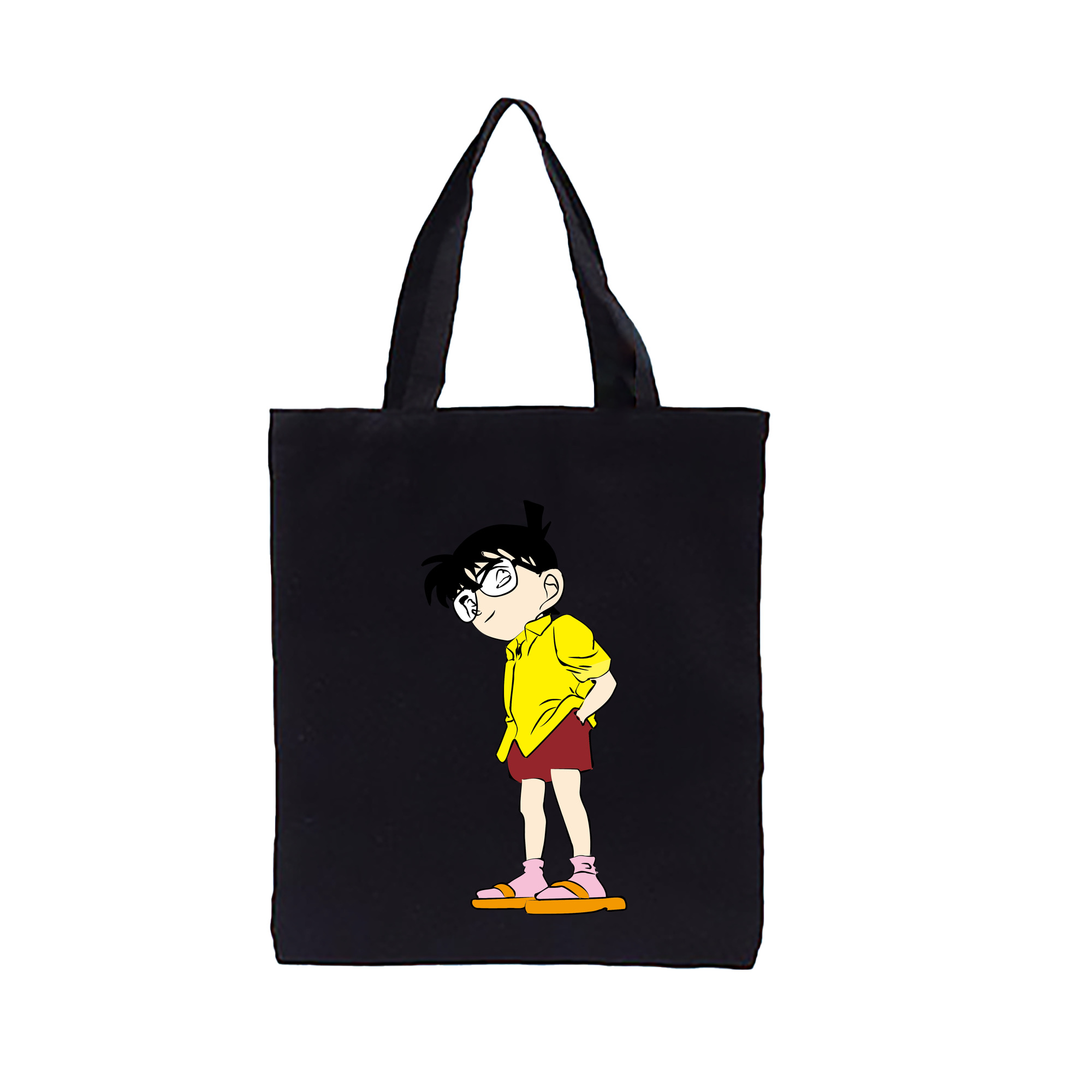 （画像用） 名探偵コナン 江戸川 コナン Detective Conan Conan Edogawa 縦型キャンバス生地手提げバッグ　トートバッグ
