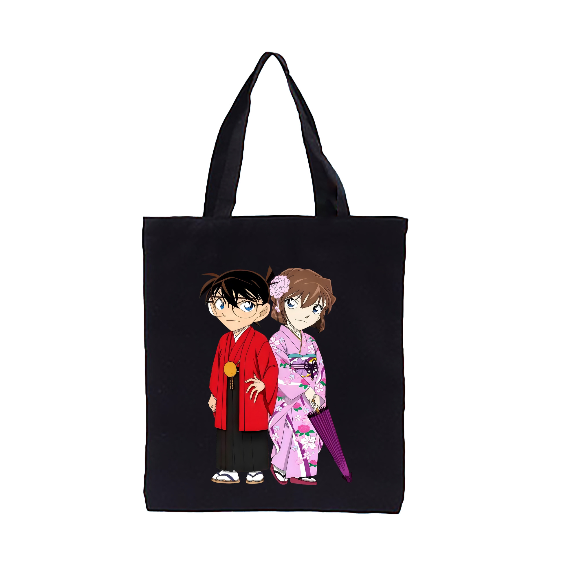 （画像用） 名探偵コナン 江戸川 コナン Detective Conan Conan Edogawa 縦型キャンバス生地手提げバッグ　トートバッグ