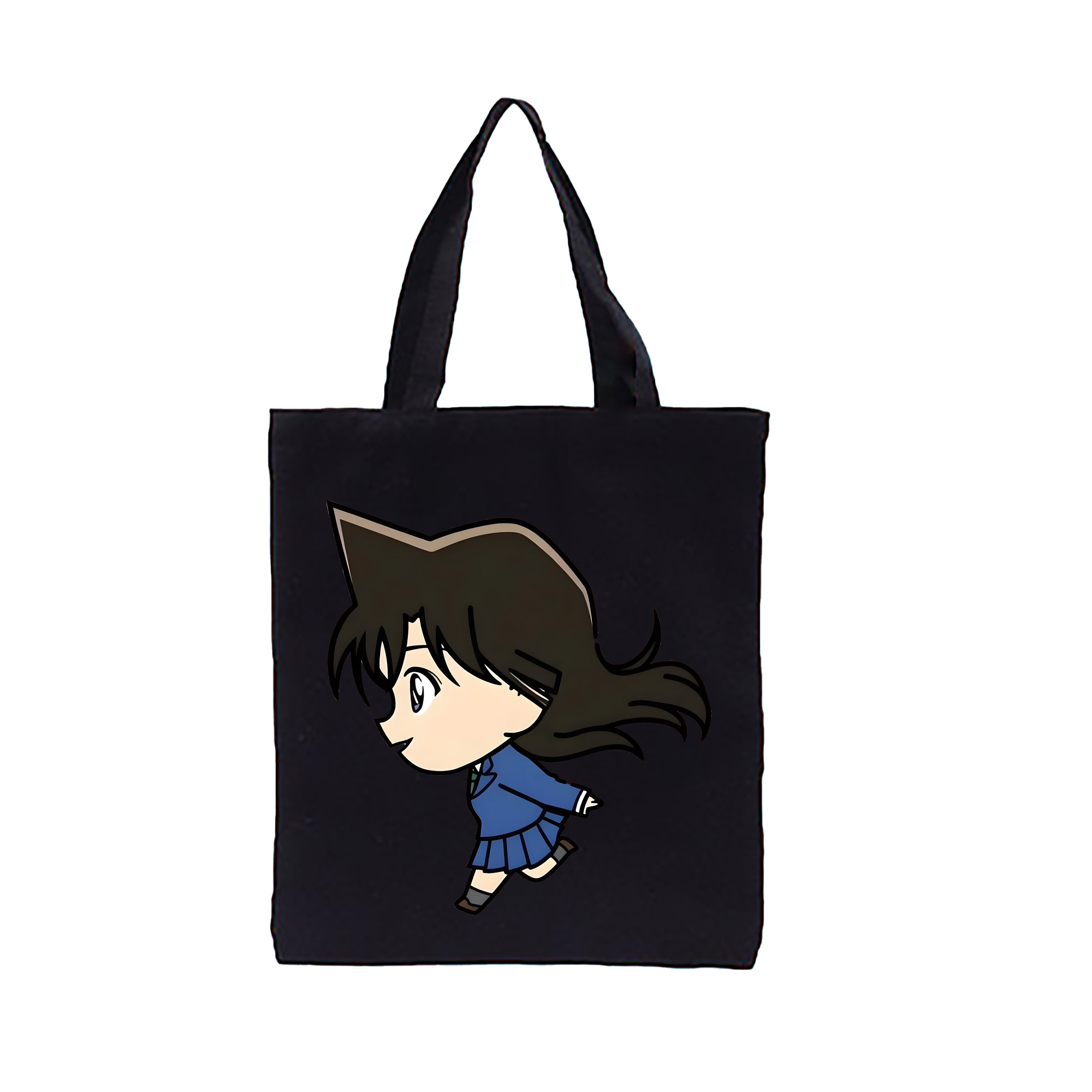 （画像用） 名探偵コナン 毛利 蘭 もうり らん、モーリ ラン Detective Conan Rachel Moore 縦型キャンバス生地手提げバッグ　トートバッグ