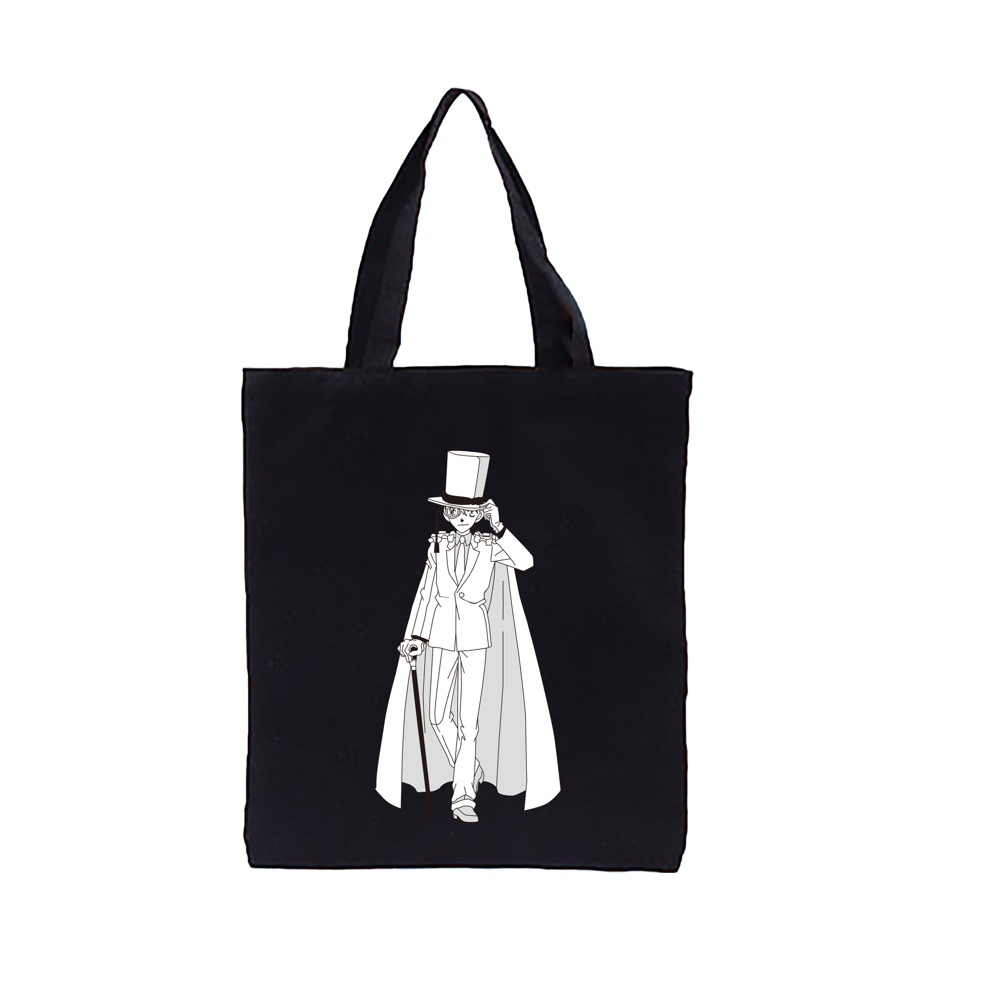 （画像用） 名探偵コナン くろば かいと Detective Conan Kuroba Kaito 縦型キャンバス生地手提げバッグ　トートバッグ