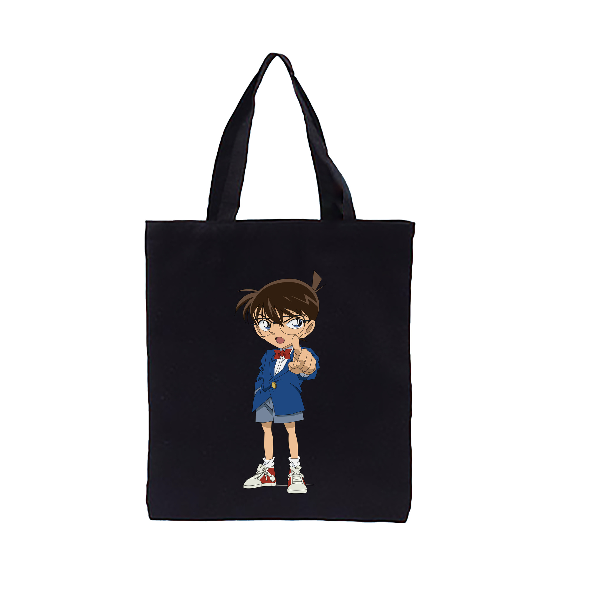 （画像用） 名探偵コナン 江戸川 コナン Detective Conan Conan Edogawa 縦型キャンバス生地手提げバッグ　トートバッグ