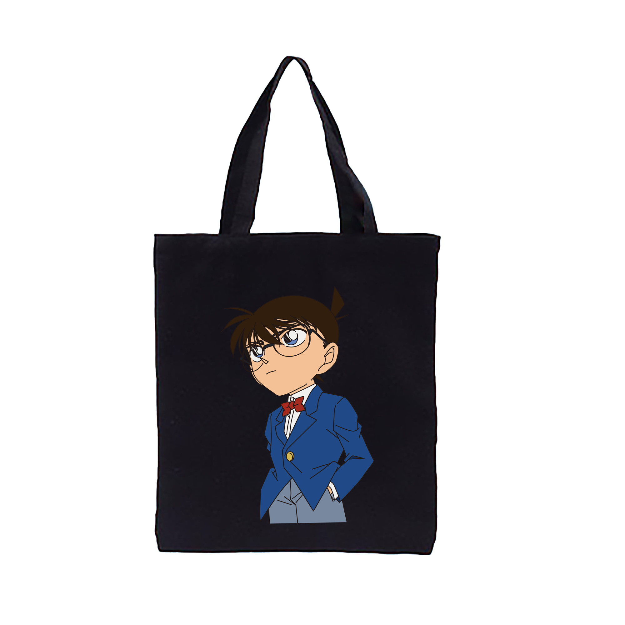 （画像用） 名探偵コナン 江戸川 コナン Detective Conan Conan Edogawa 縦型キャンバス生地手提げバッグ　トートバッグ