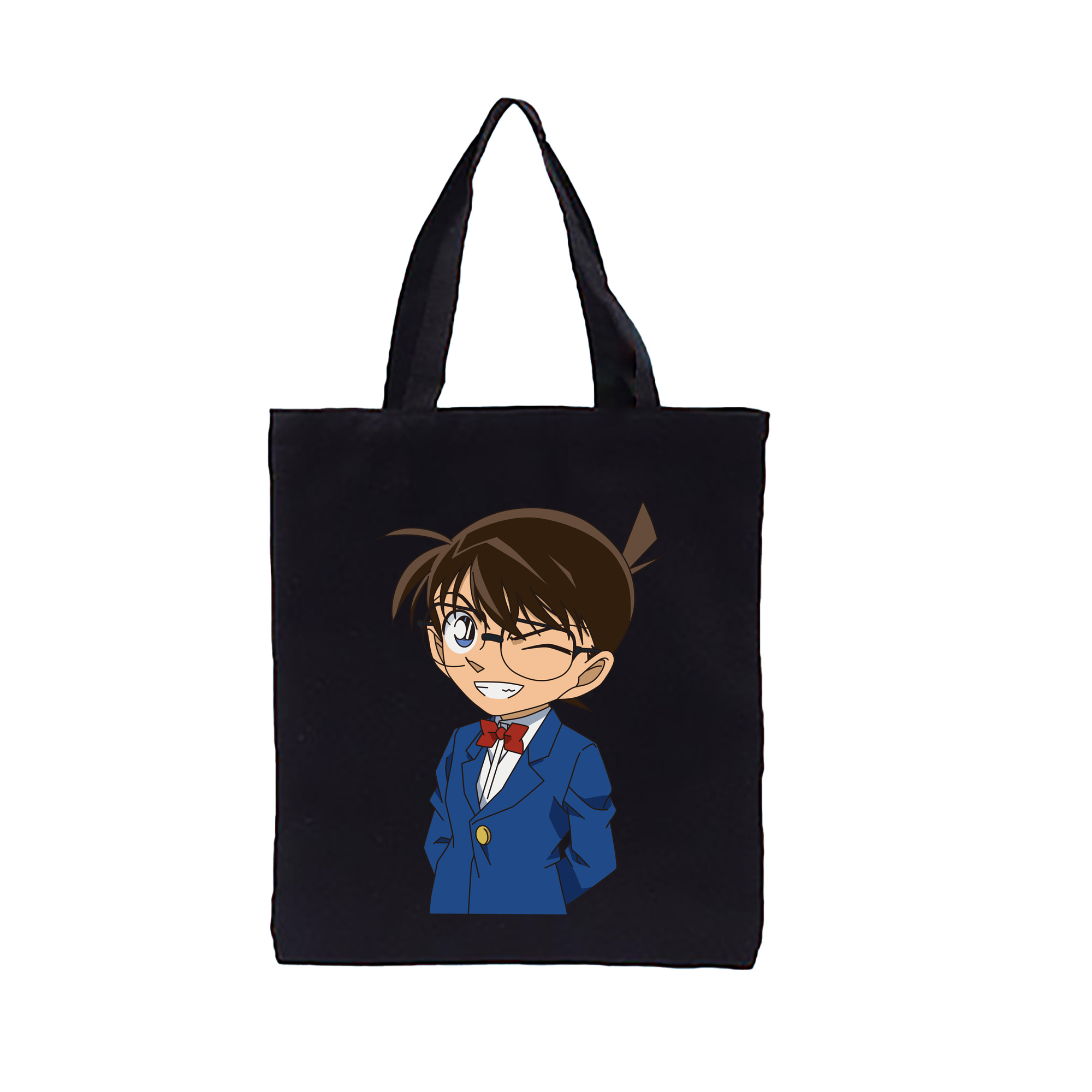 （画像用） 名探偵コナン 江戸川 コナン Detective Conan Conan Edogawa 縦型キャンバス生地手提げバッグ　トートバッグ