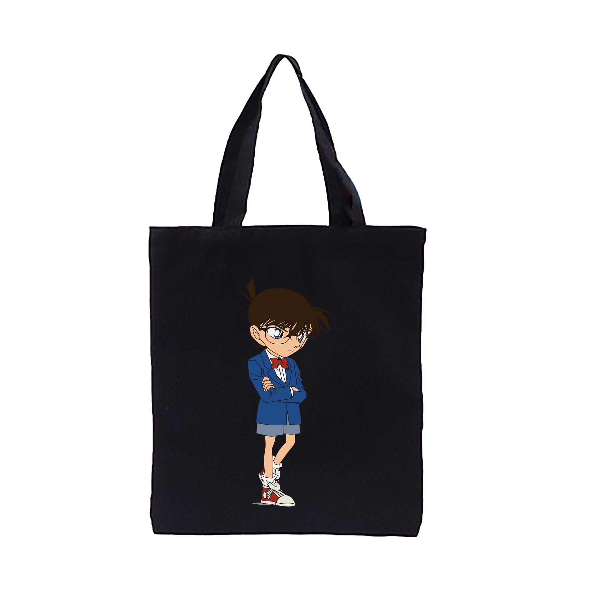 （画像用） 名探偵コナン 江戸川 コナン Detective Conan Conan Edogawa 縦型キャンバス生地手提げバッグ　トートバッグ