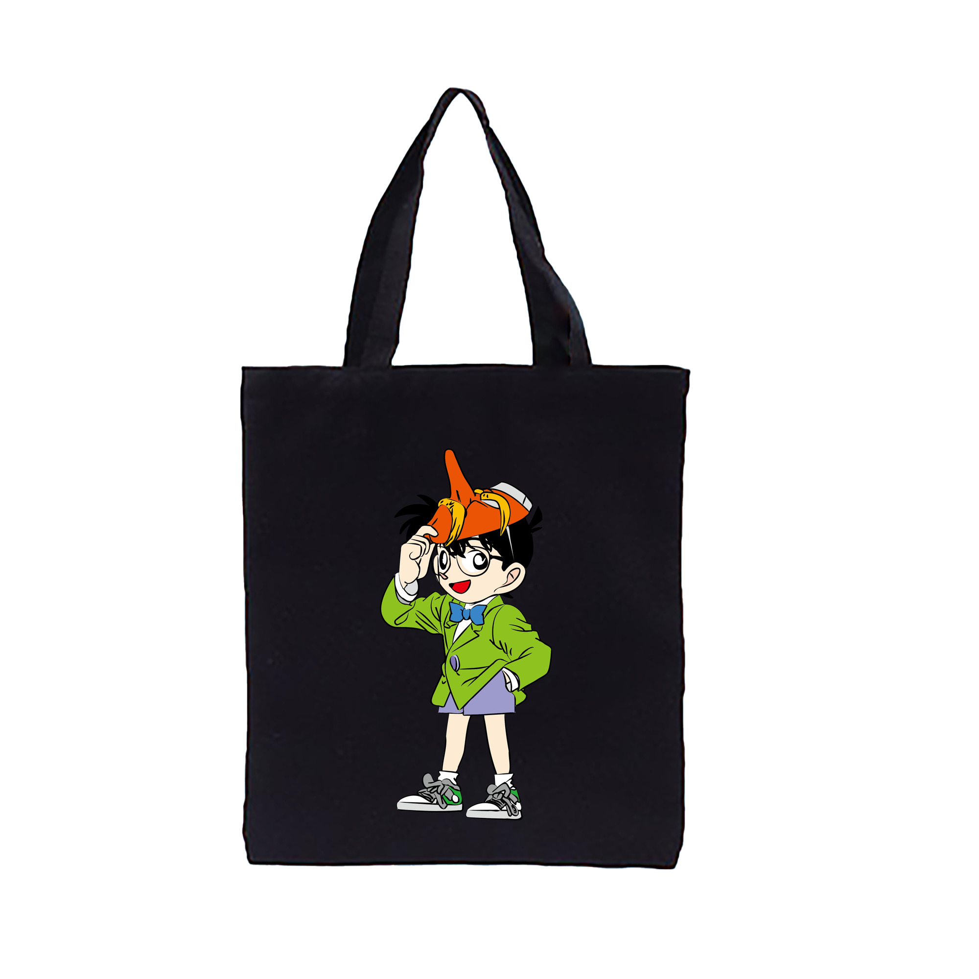 （画像用） 名探偵コナン 江戸川 コナン Detective Conan Conan Edogawa 縦型キャンバス生地手提げバッグ　トートバッグ