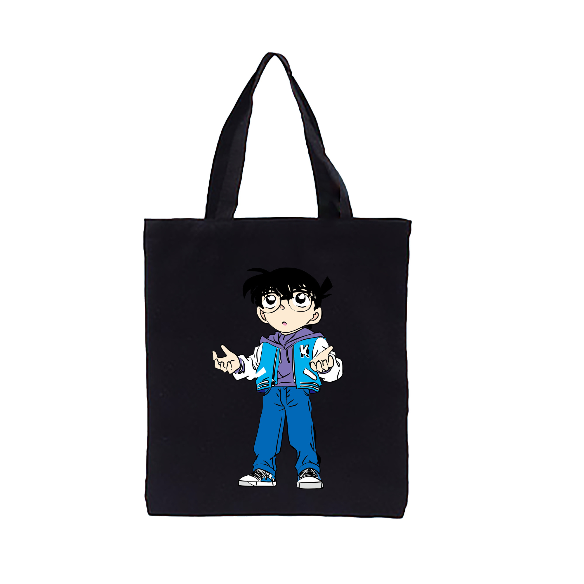 （画像用） 名探偵コナン 江戸川 コナン Detective Conan Conan Edogawa 縦型キャンバス生地手提げバッグ　トートバッグ