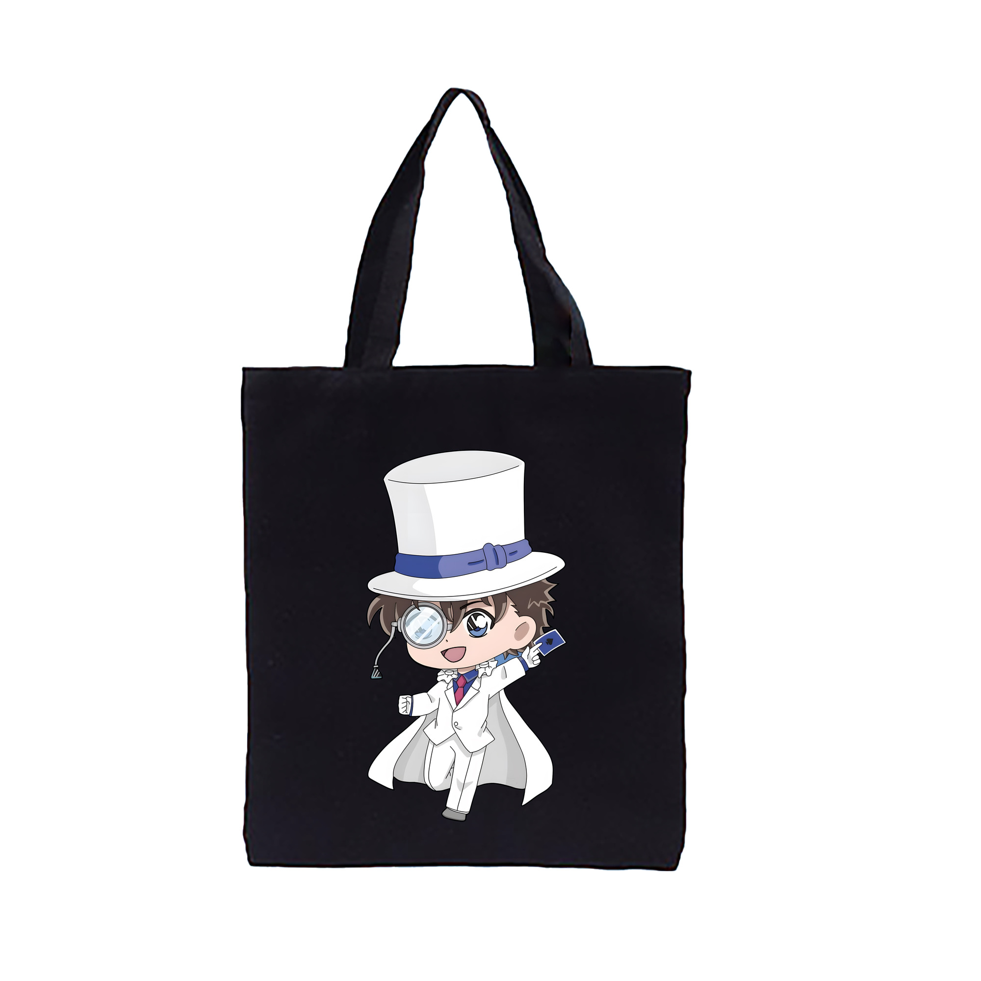 （画像用） 名探偵コナン くろば かいと Detective Conan Kuroba Kaito 縦型キャンバス生地手提げバッグ　トートバッグ