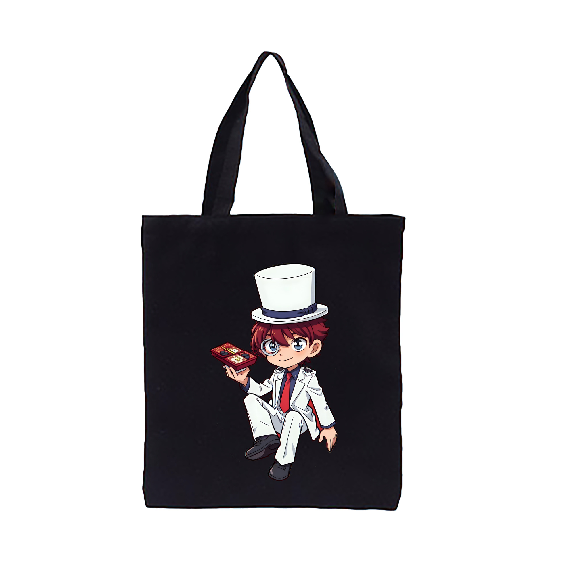 （画像用） 名探偵コナン くろば かいと Detective Conan Kuroba Kaito 縦型キャンバス生地手提げバッグ　トートバッグ