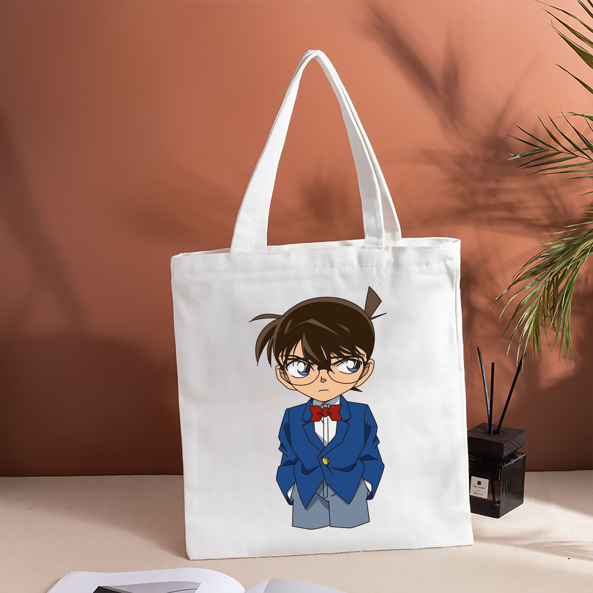 名探偵コナン 江戸川 コナン Detective Conan Conan Edogawa 縦型キャンバス生地手提げバッグ　トートバッグ