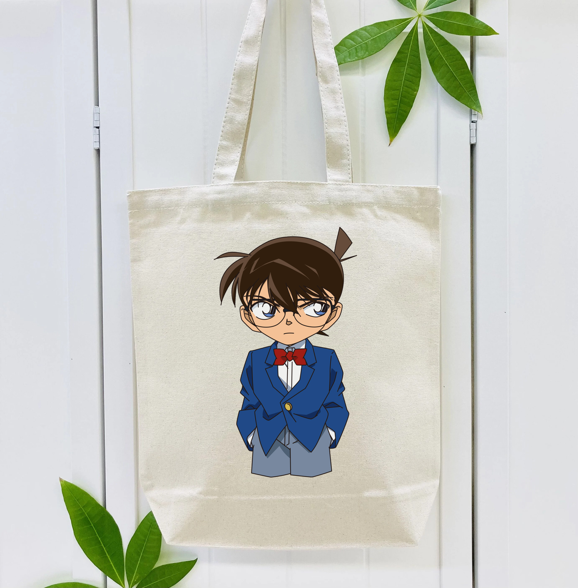 名探偵コナン 江戸川 コナン Detective Conan Conan Edogawa 縦型キャンバス生地手提げバッグ　トートバッグ