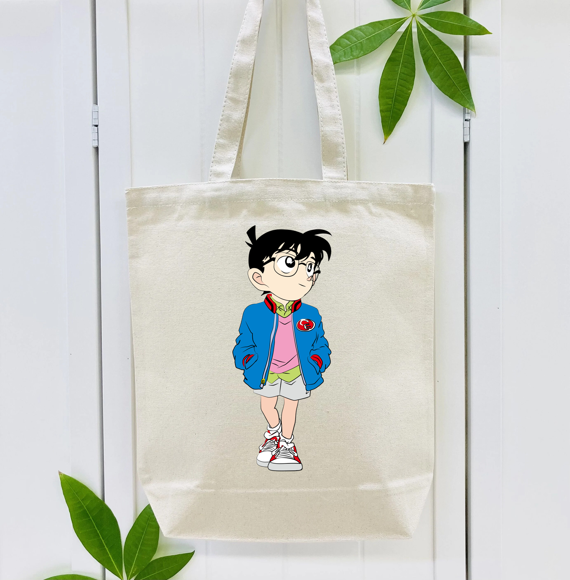 名探偵コナン 江戸川 コナン Detective Conan Conan Edogawa 縦型キャンバス生地手提げバッグ　トートバッグ
