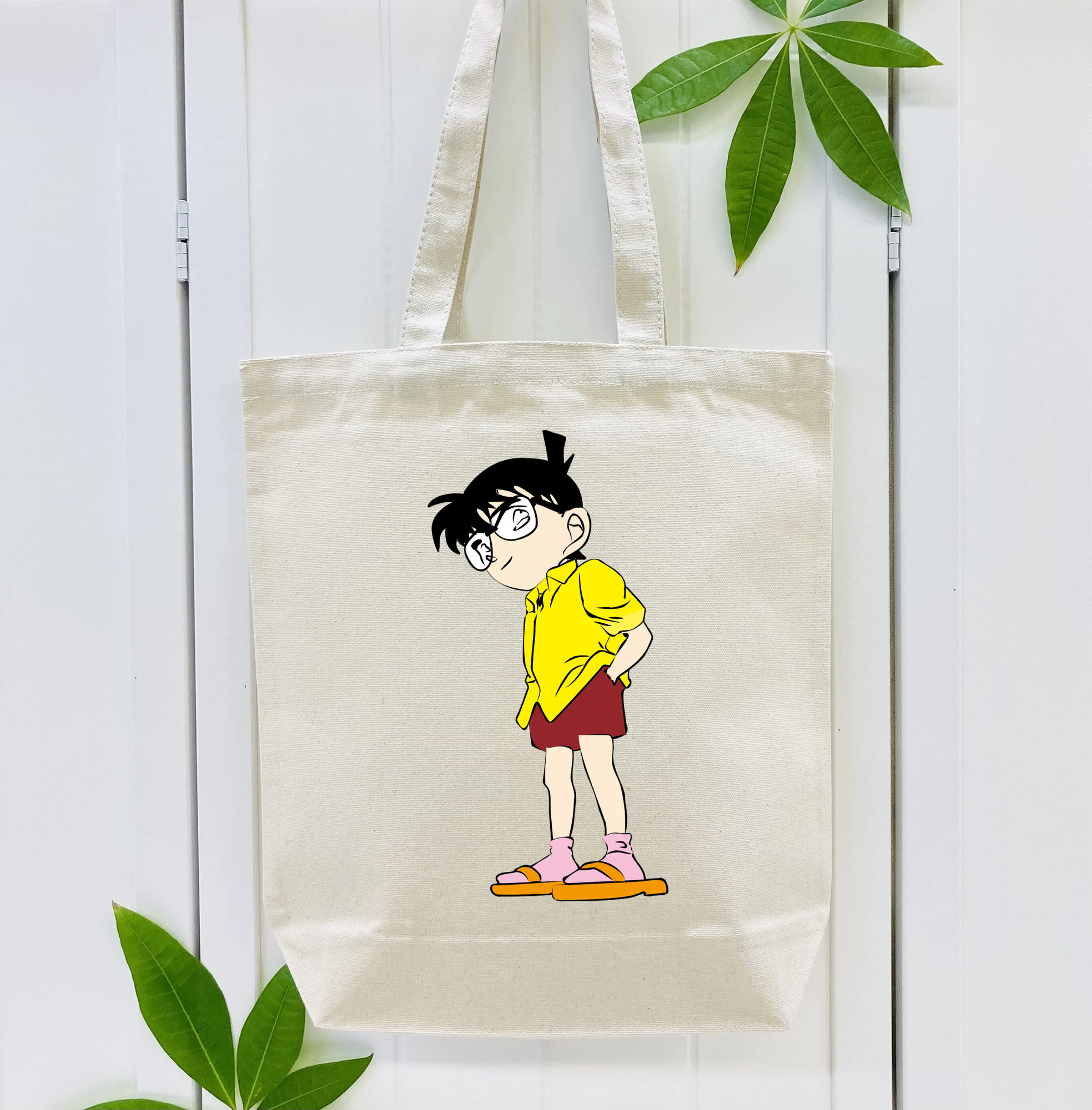 名探偵コナン 江戸川 コナン Detective Conan Conan Edogawa 縦型キャンバス生地手提げバッグ　トートバッグ