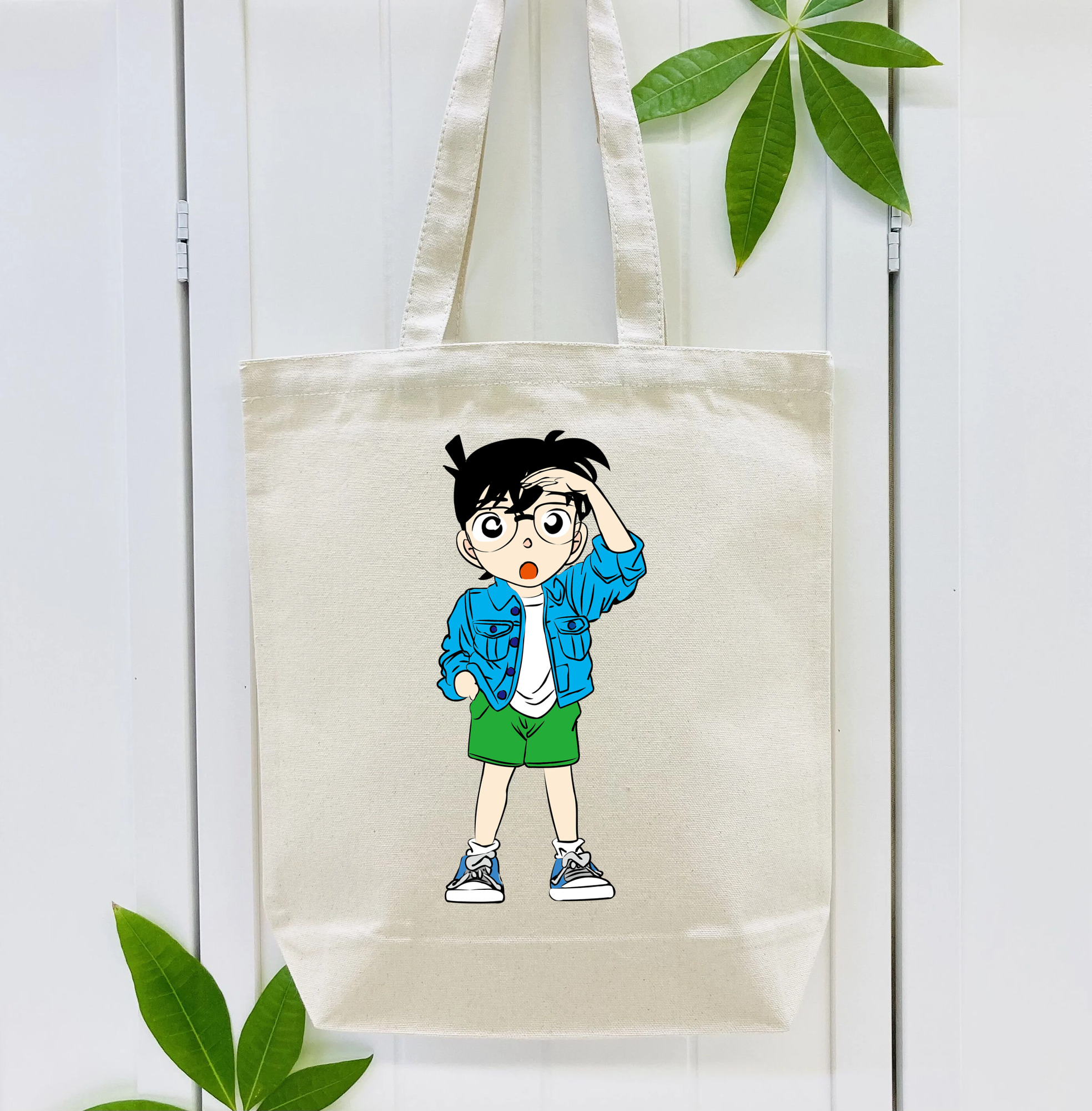 名探偵コナン 江戸川 コナン Detective Conan Conan Edogawa 縦型キャンバス生地手提げバッグ　トートバッグ