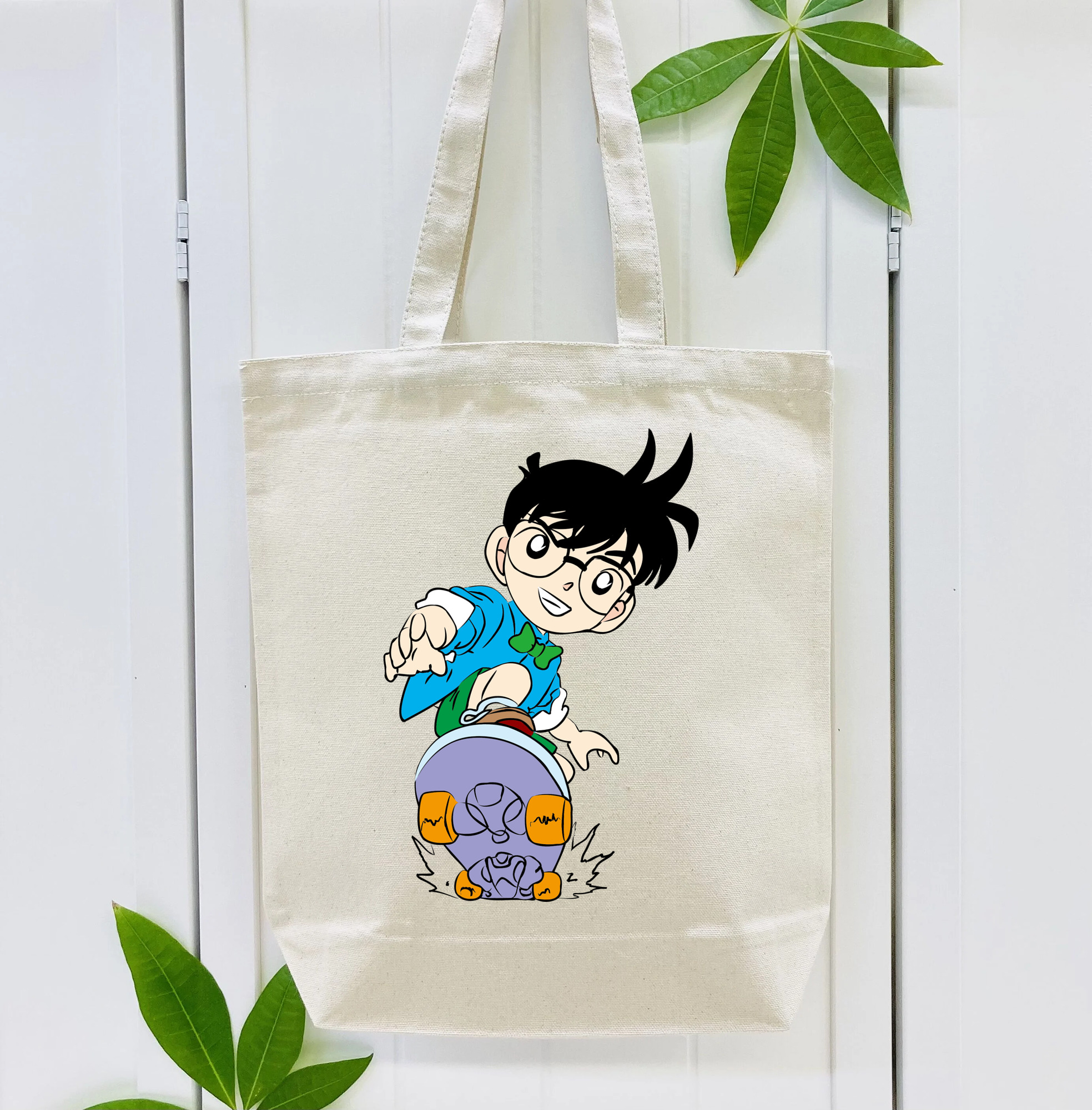 名探偵コナン 江戸川 コナン Detective Conan Conan Edogawa 縦型キャンバス生地手提げバッグ　トートバッグ