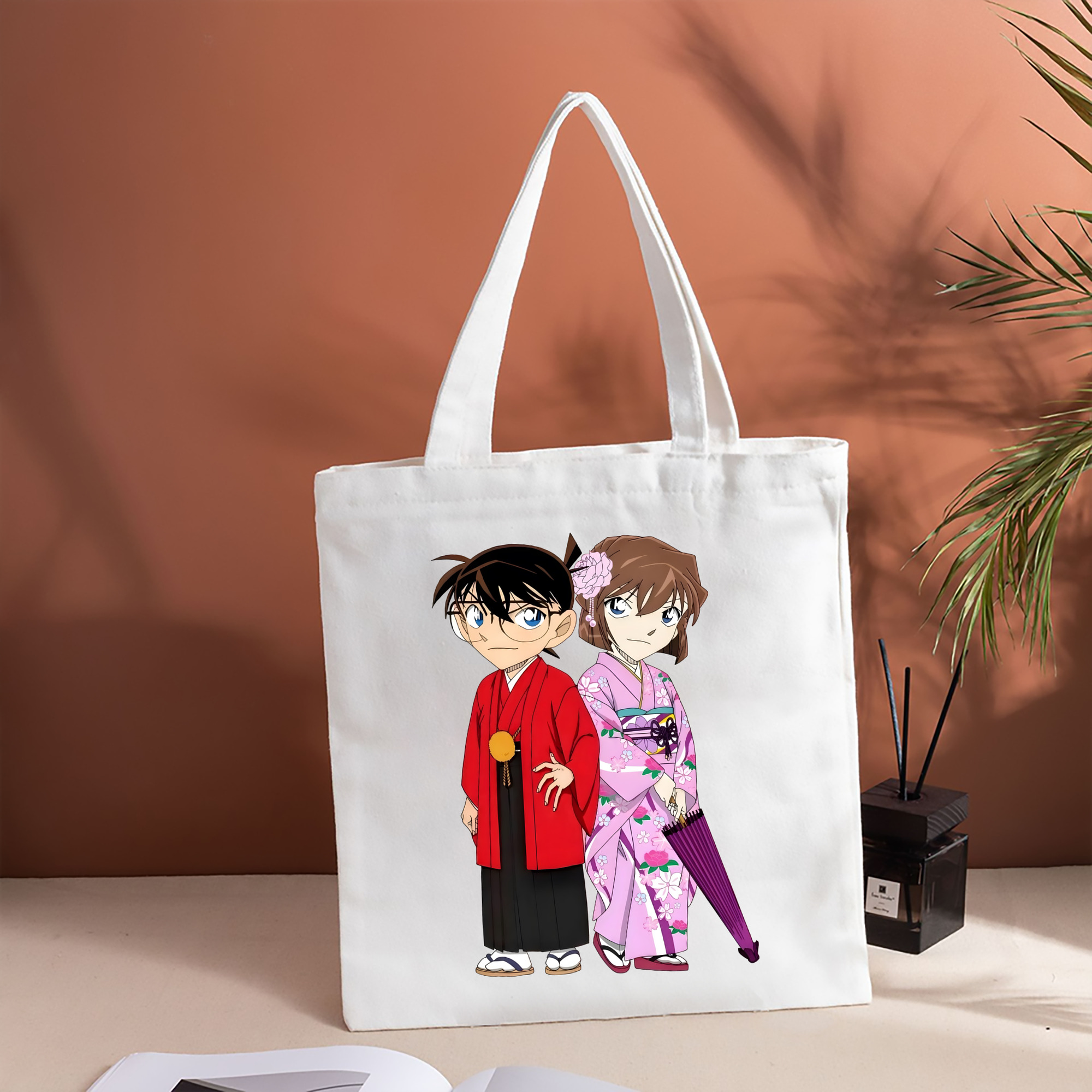 名探偵コナン 江戸川 コナン Detective Conan Conan Edogawa 縦型キャンバス生地手提げバッグ　トートバッグ