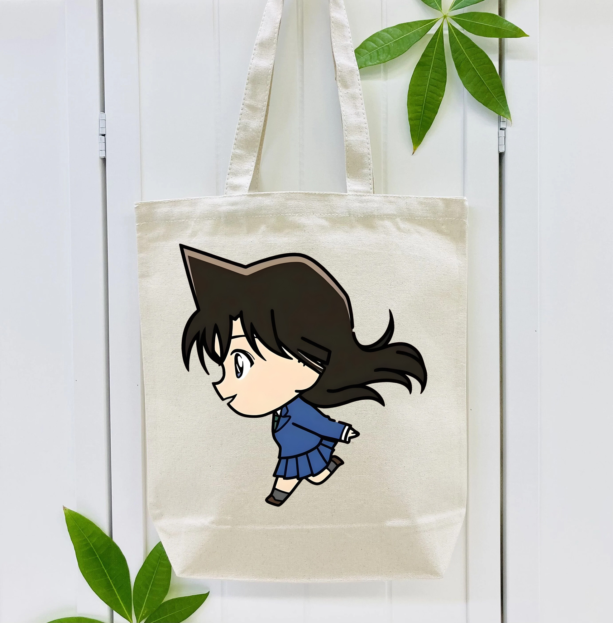 名探偵コナン 毛利 蘭 もうり らん、モーリ ラン Detective Conan Rachel Moore 縦型キャンバス生地手提げバッグ　トートバッグ