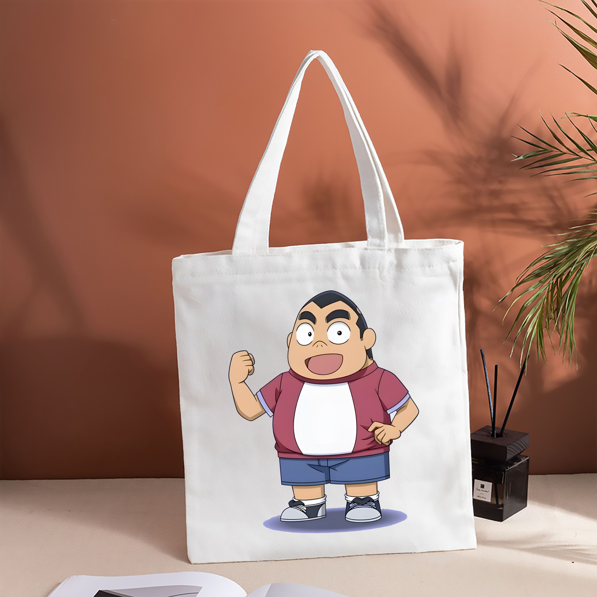 名探偵コナン 小嶋 元太 こじま げんた Detective Conan Kojima Genta 縦型キャンバス生地手提げバッグ　トートバッグ