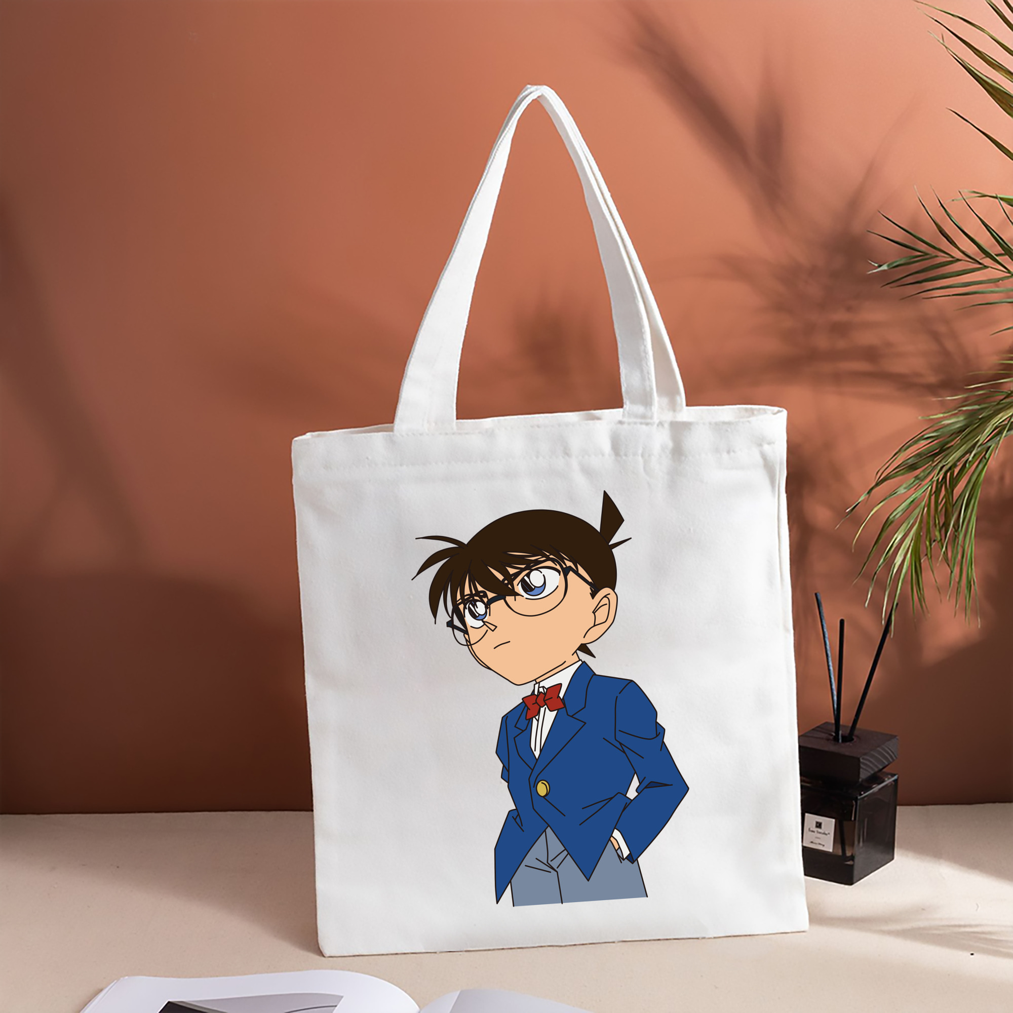 名探偵コナン 江戸川 コナン Detective Conan Conan Edogawa 縦型キャンバス生地手提げバッグ　トートバッグ