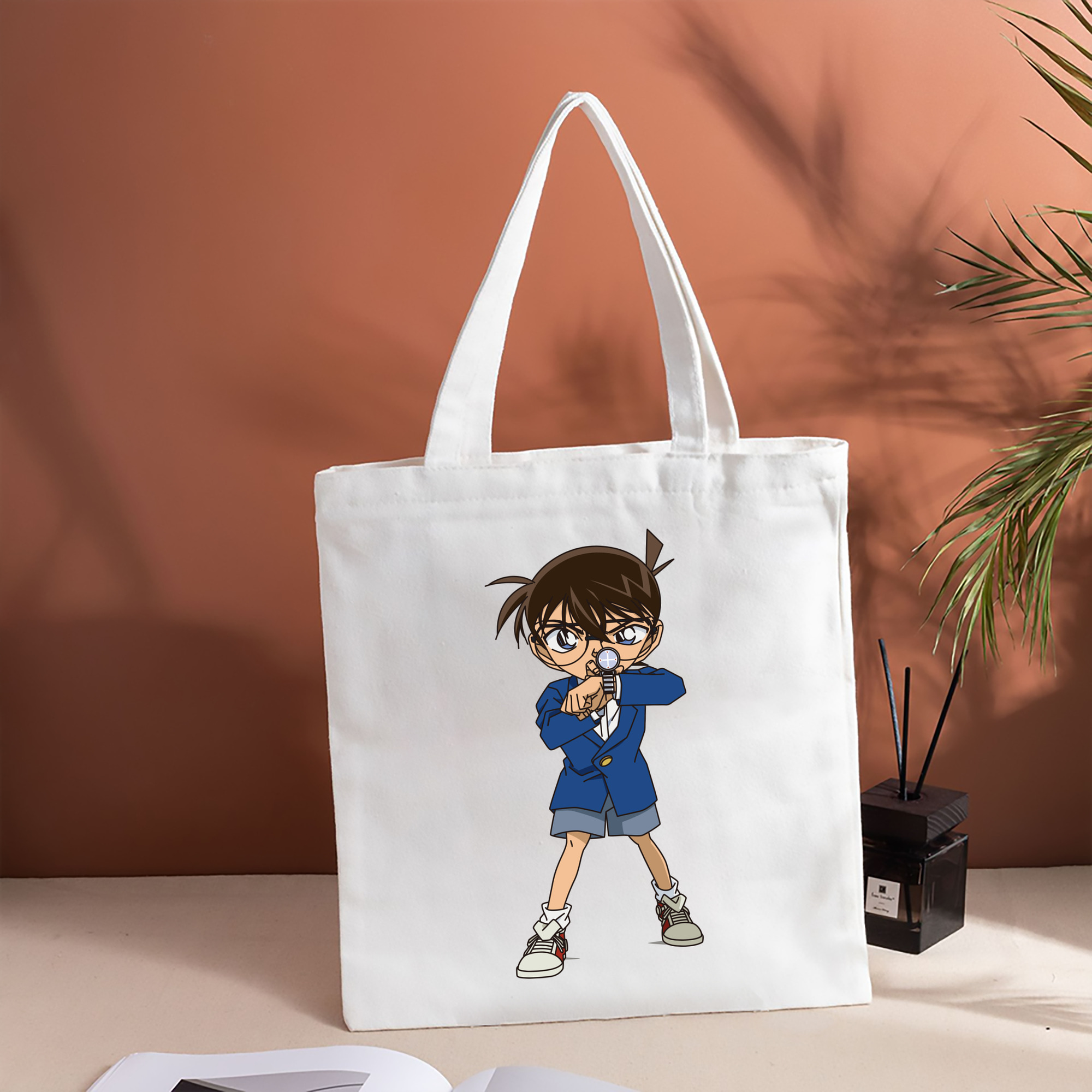 名探偵コナン 江戸川 コナン Detective Conan Conan Edogawa 縦型キャンバス生地手提げバッグ　トートバッグ