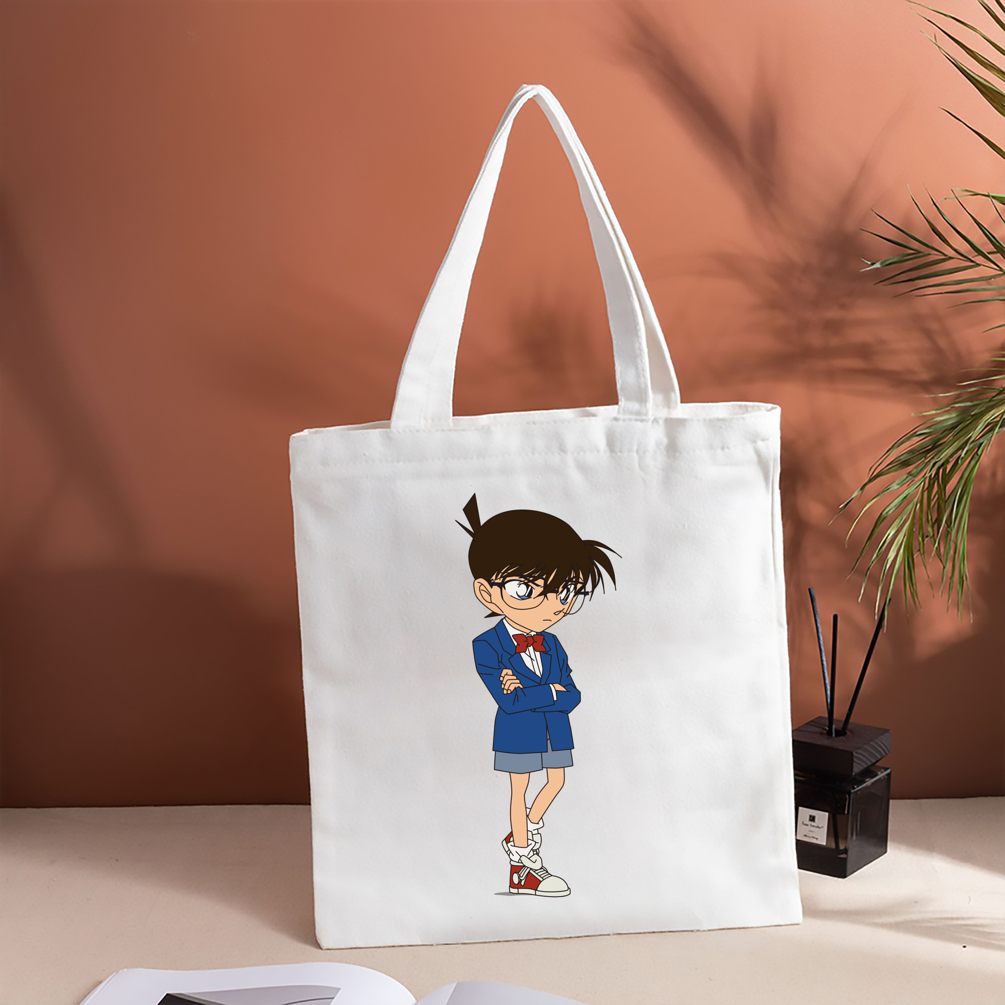 名探偵コナン 江戸川 コナン Detective Conan Conan Edogawa 縦型キャンバス生地手提げバッグ　トートバッグ