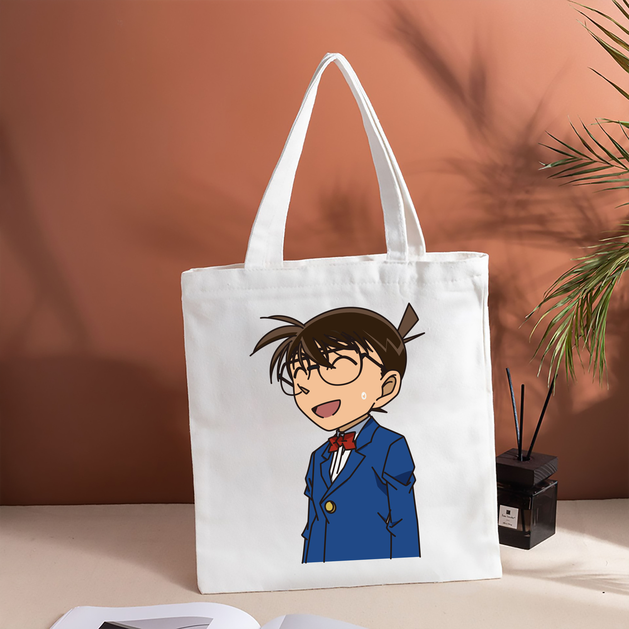 名探偵コナン 江戸川 コナン Detective Conan Conan Edogawa 縦型キャンバス生地手提げバッグ　トートバッグ