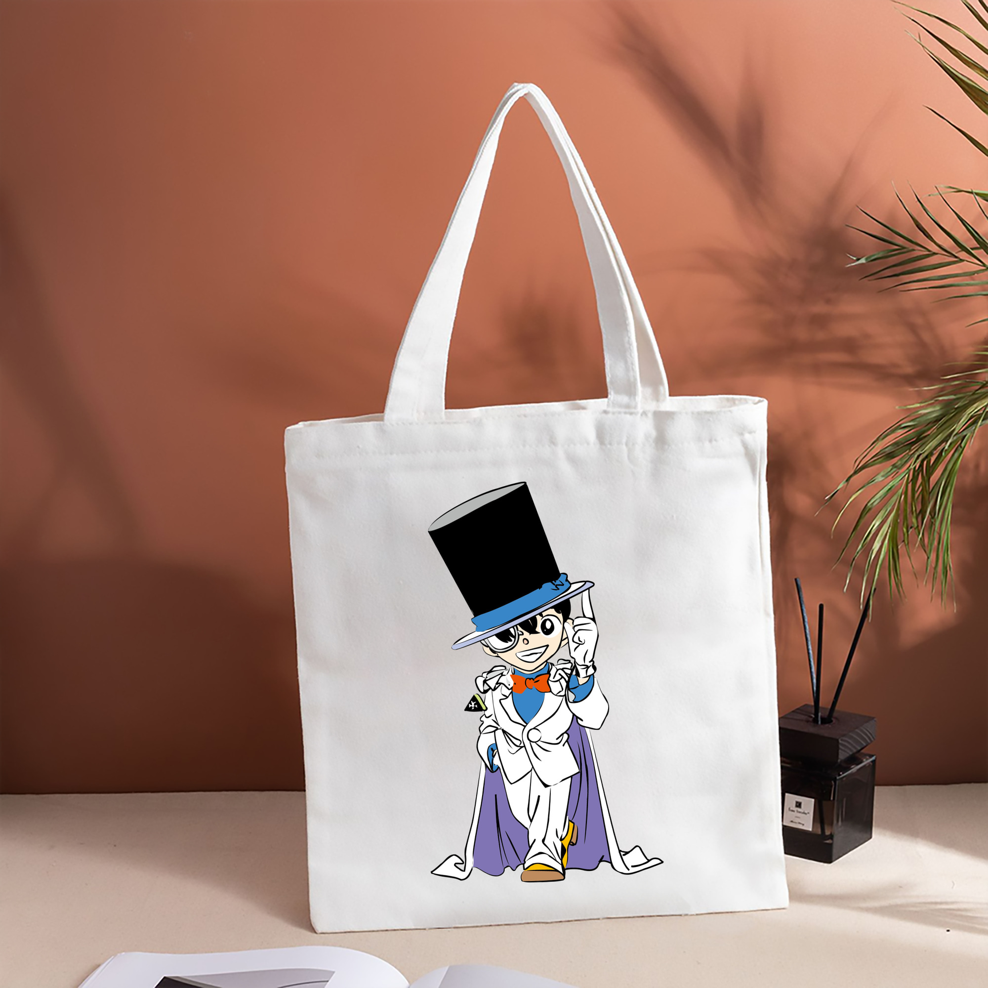 名探偵コナン 江戸川 コナン Detective Conan Conan Edogawa 縦型キャンバス生地手提げバッグ　トートバッグ