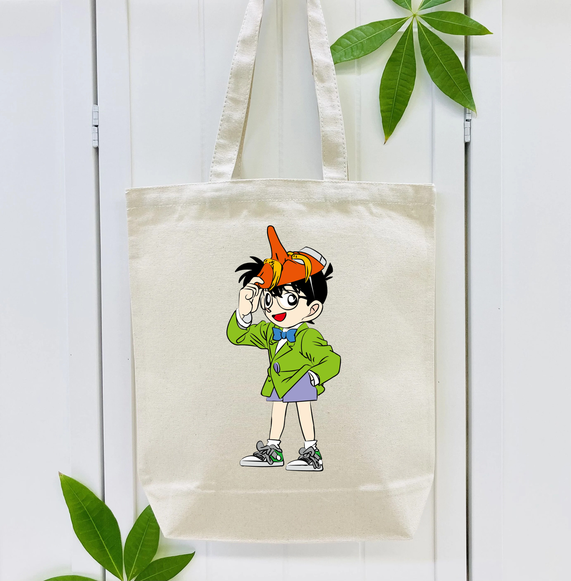 名探偵コナン 江戸川 コナン Detective Conan Conan Edogawa 縦型キャンバス生地手提げバッグ　トートバッグ