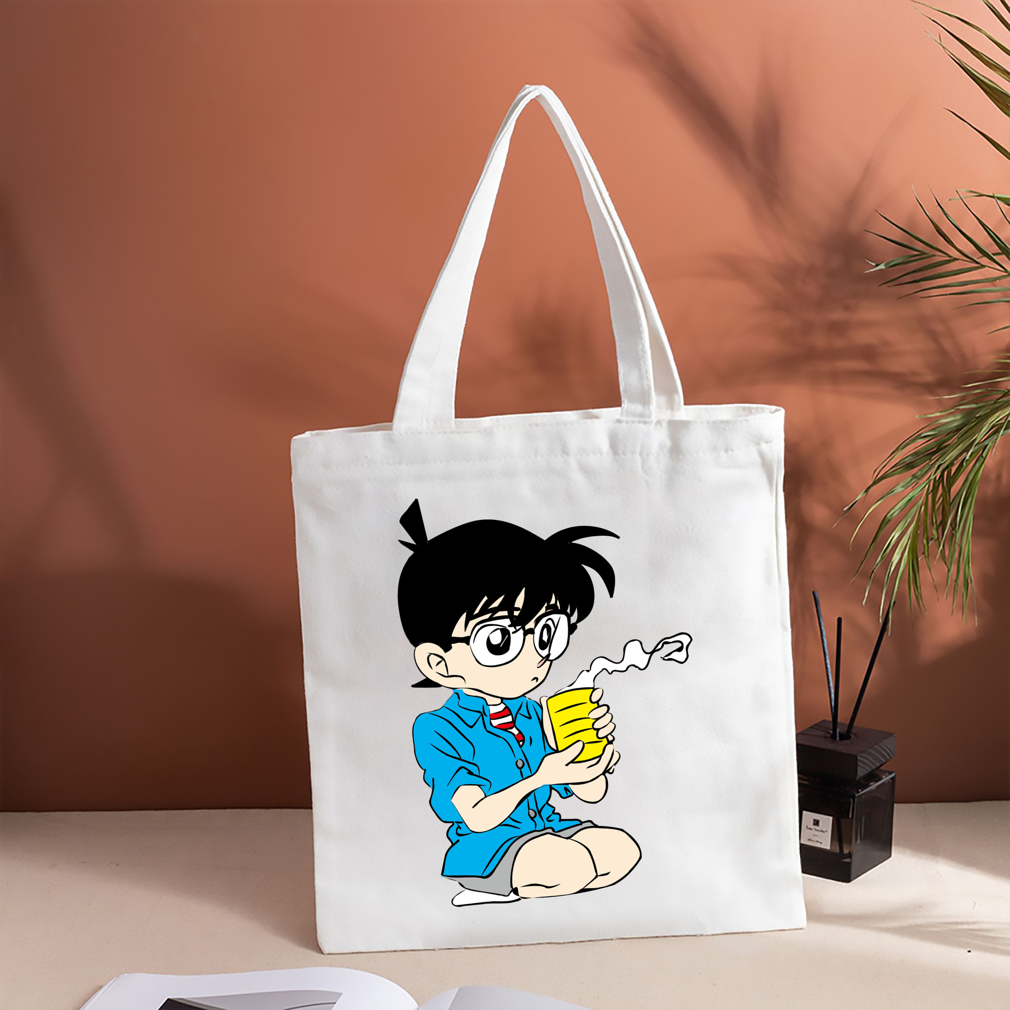 名探偵コナン 江戸川 コナン Detective Conan Conan Edogawa 縦型キャンバス生地手提げバッグ　トートバッグ